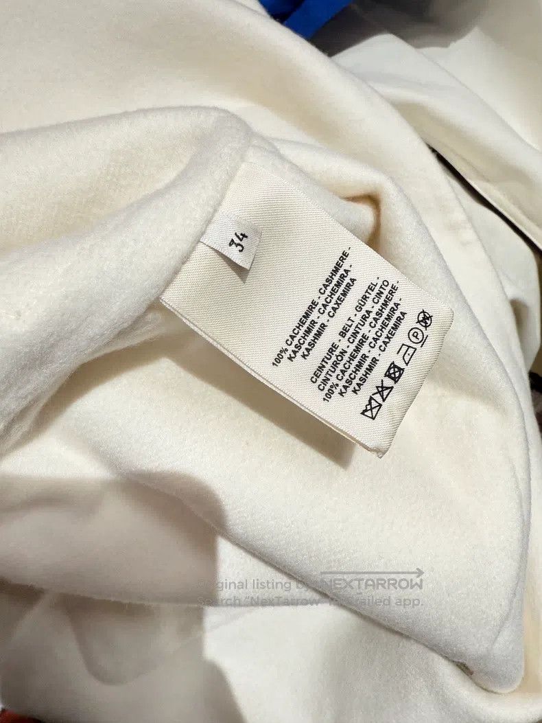 Hermes Hermes white cashmere coat medium-long double-breasted Size XXS / US 00 / IT 34 - 3 Thumbnail