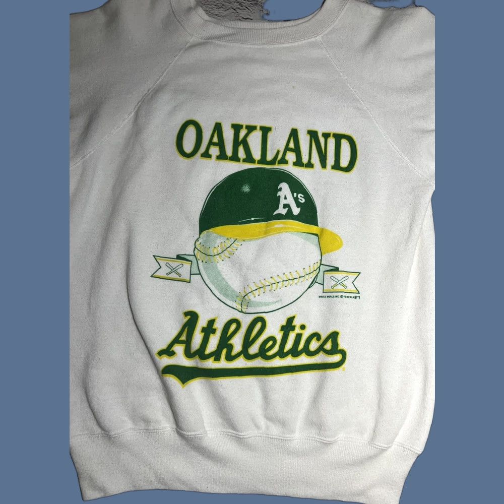 Vintage VINTAGE Brock World 1987 Oakland A's Athletics Sweatshirt M Size US M / EU 48-50 / 2 - 1 Thumbnail