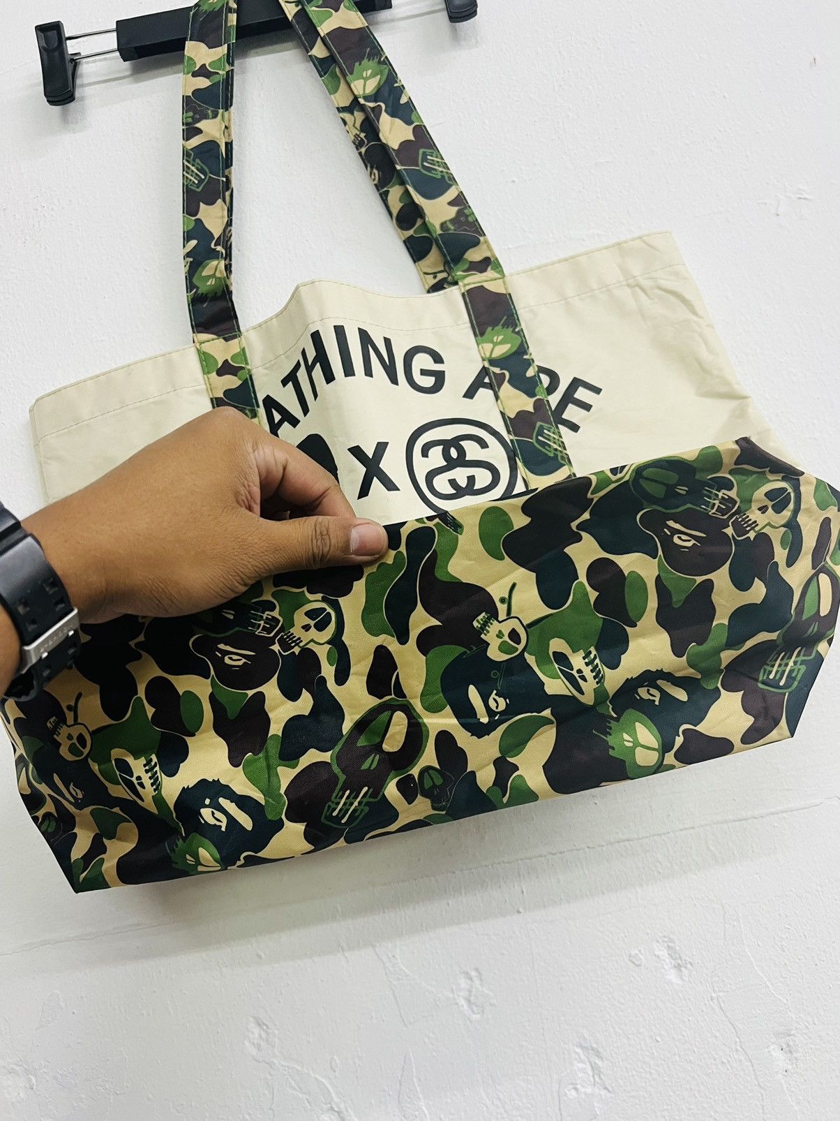 Bape × Stussy BAPE x STUSSY TOTE BAG Size ONE SIZE - 4 Thumbnail