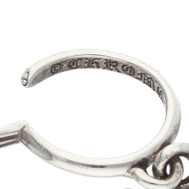 Chrome Hearts Chrome Hearts Tiny CH Cross Hoop Silver Earring Size ONE SIZE - 3 Thumbnail