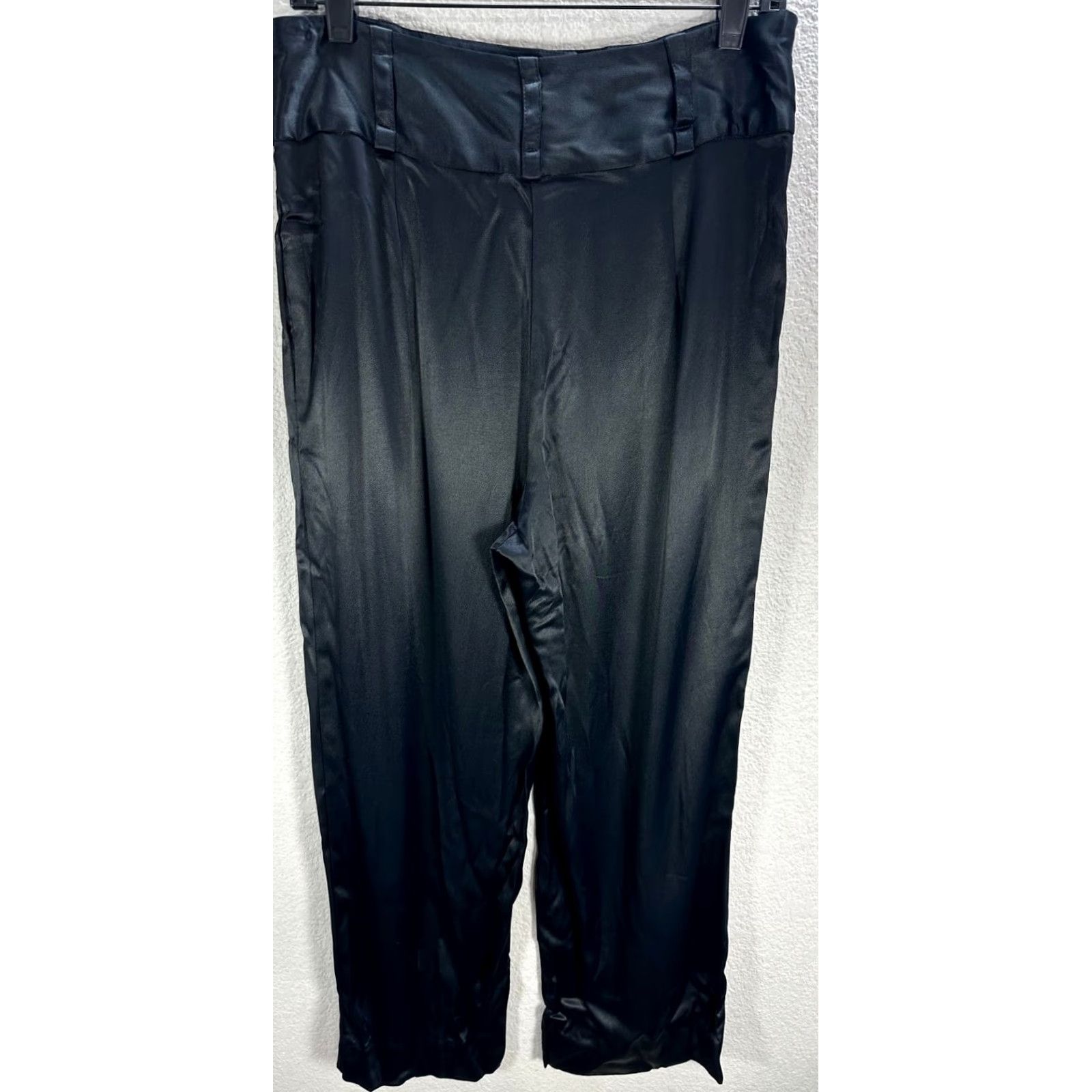 Nicole Miller Women’s Artelier Nicole Miller Black Viscose High Rise Dress Pants Size 8 Women’s XS-XXL Style: Dress Pants Mens Girls Size 30" / US 8 / IT 44 - 4 Thumbnail
