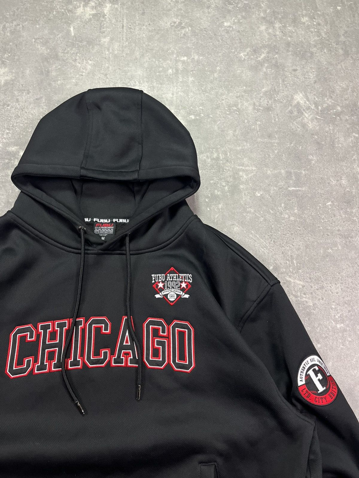 Fubu 00s Fubu Chicago Big Logo Boxy Baggy Hoodie M L Rare Size US L / EU 52-54 / 3 - 6 Thumbnail