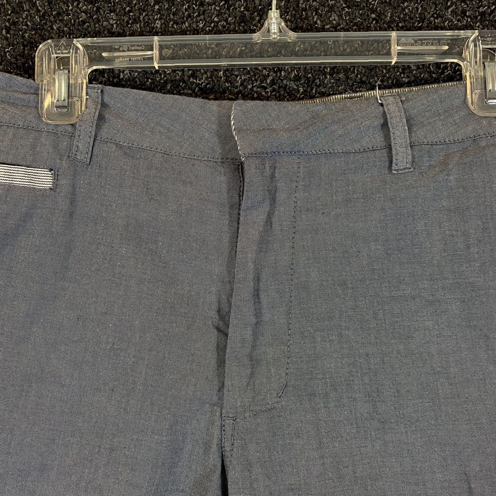 Vintage Linksoul Shorts Mens 34 Grayish Blue Casual Performance Flat Front 9.5" Inseam Size US 34 / EU 50 - 2 Thumbnail