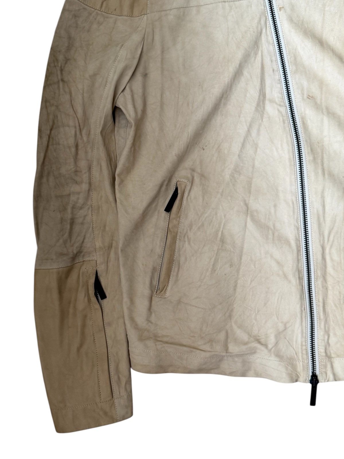Emporio Armani Emprio Aimani Avant Garde Leather Jacket Size US L / EU 52-54 / 3 - 5 Thumbnail