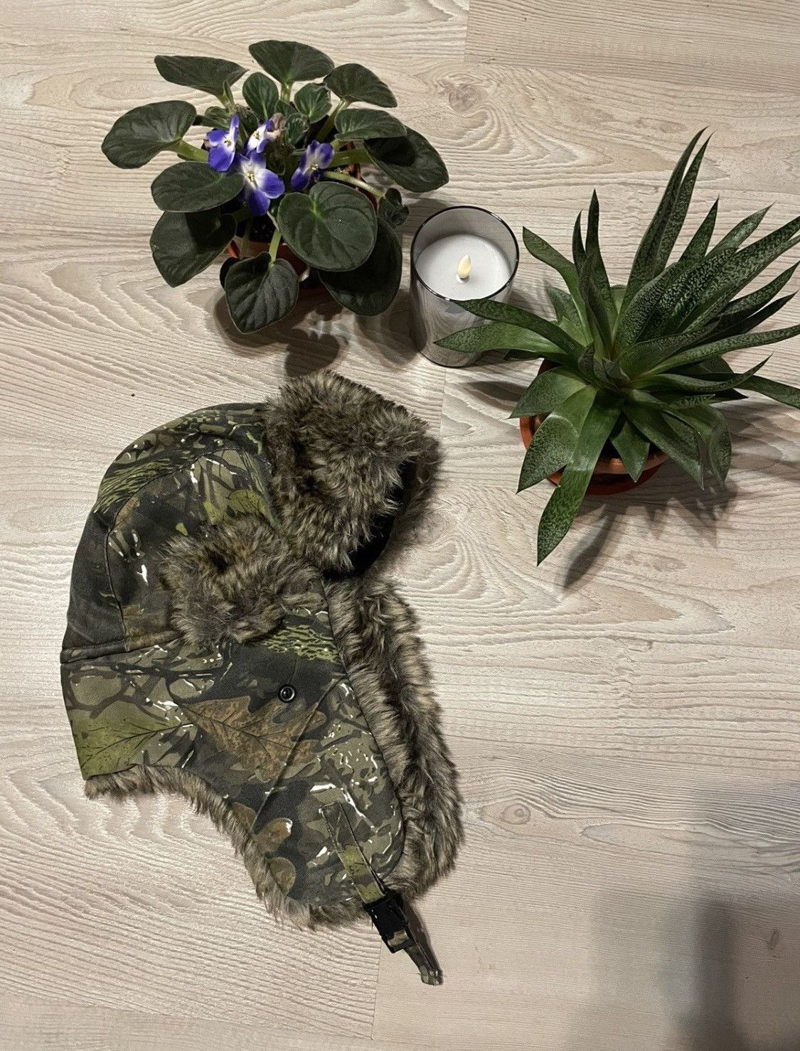 Other × Vintage Vintage Y2K Ushanka camo Hat Size ONE SIZE - 1 Thumbnail