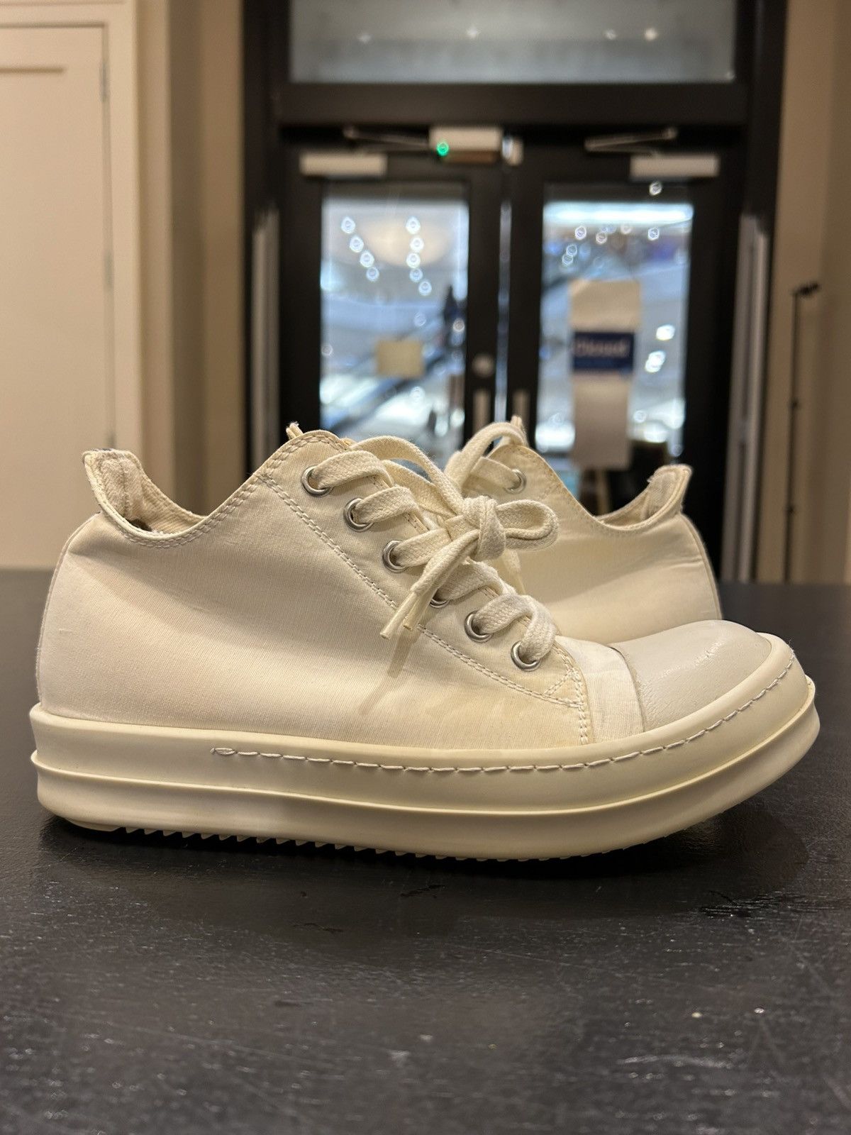 Owens Ramones Low White Rick Owens Shoes Rick Owens × Rick Owens