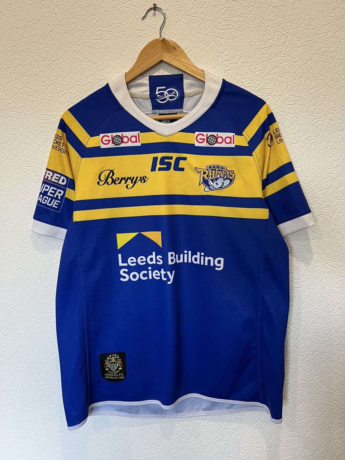 Other Vintage Berrys Leeds Rhinos Rugby Jersey Shirt Size US M / EU 48-50 / 2 - 1 Thumbnail