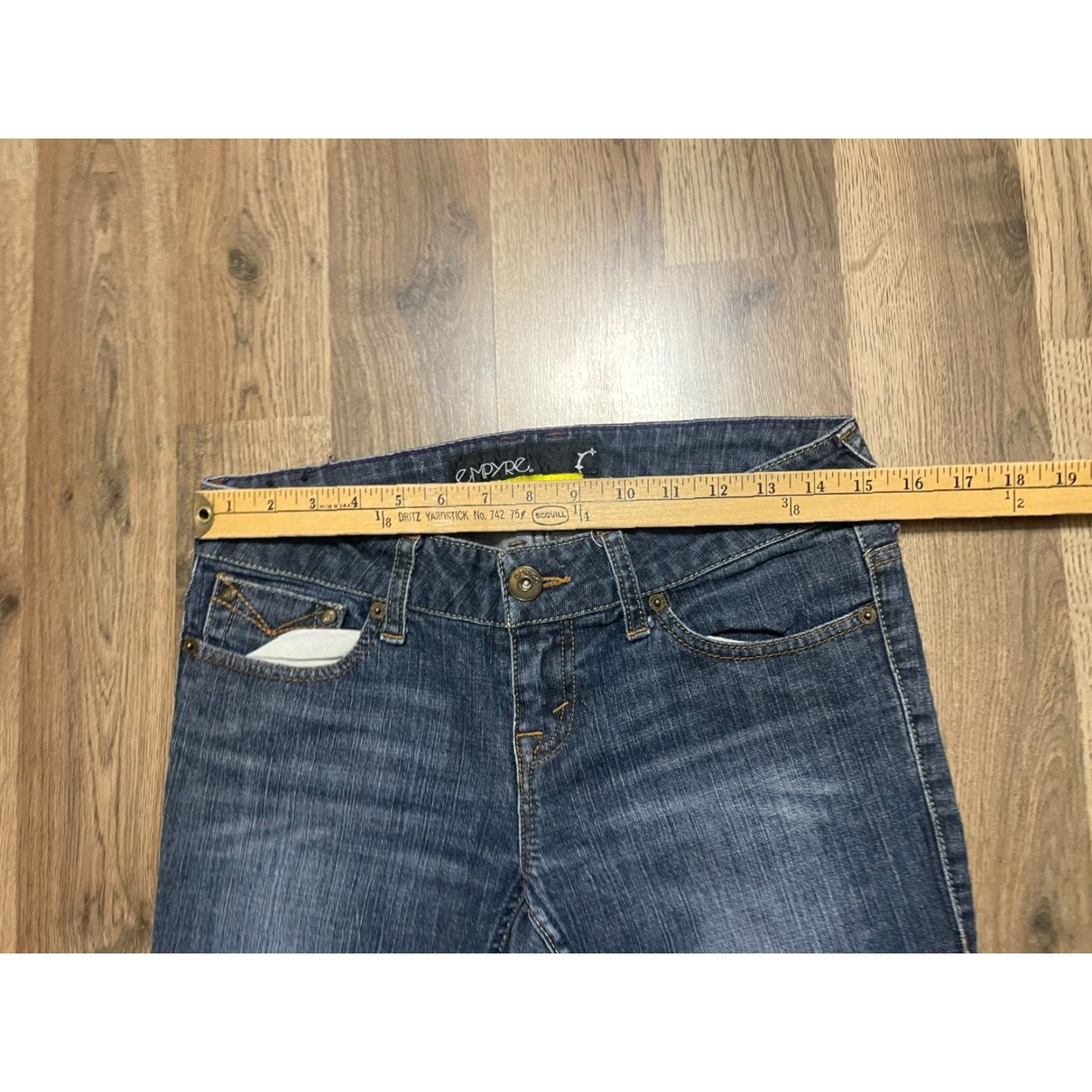 Empyre Empyre Jeans, Women's Size 30, Blue, Denim, Raven, Skinny Jeans, Regular, Inseam 29.5 in, 30, Solid, Jeans, Women, Fall, Spring, Summer, 29.5in, Blue Size 30" / US 8 / IT 44 - 7 Thumbnail