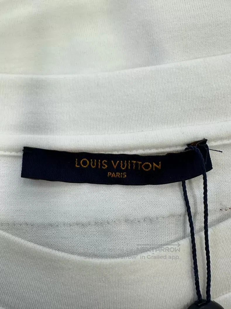 Louis Vuitton Louis Vuitton White crayon graffiti logo short sleeve Size US XXL / EU 58 / 5 - 3 Thumbnail