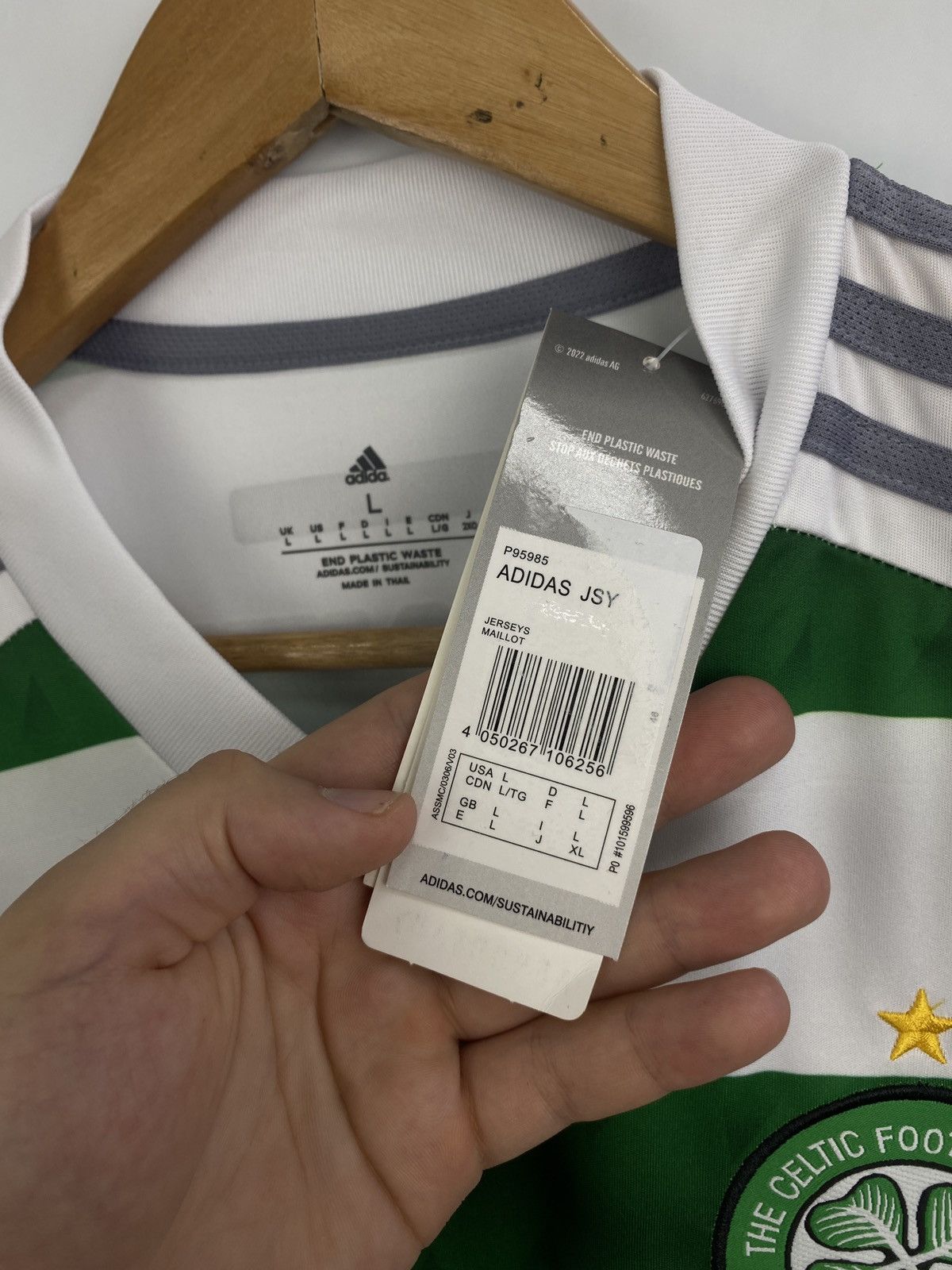 Adidas 🏴󠁧󠁢󠁳󠁣󠁴󠁿 Y2K Celtic Adidas Dafabet Soccer Jersey T-Shirt Retro Hype Size US L / EU 52-54 / 3 - 6 Thumbnail
