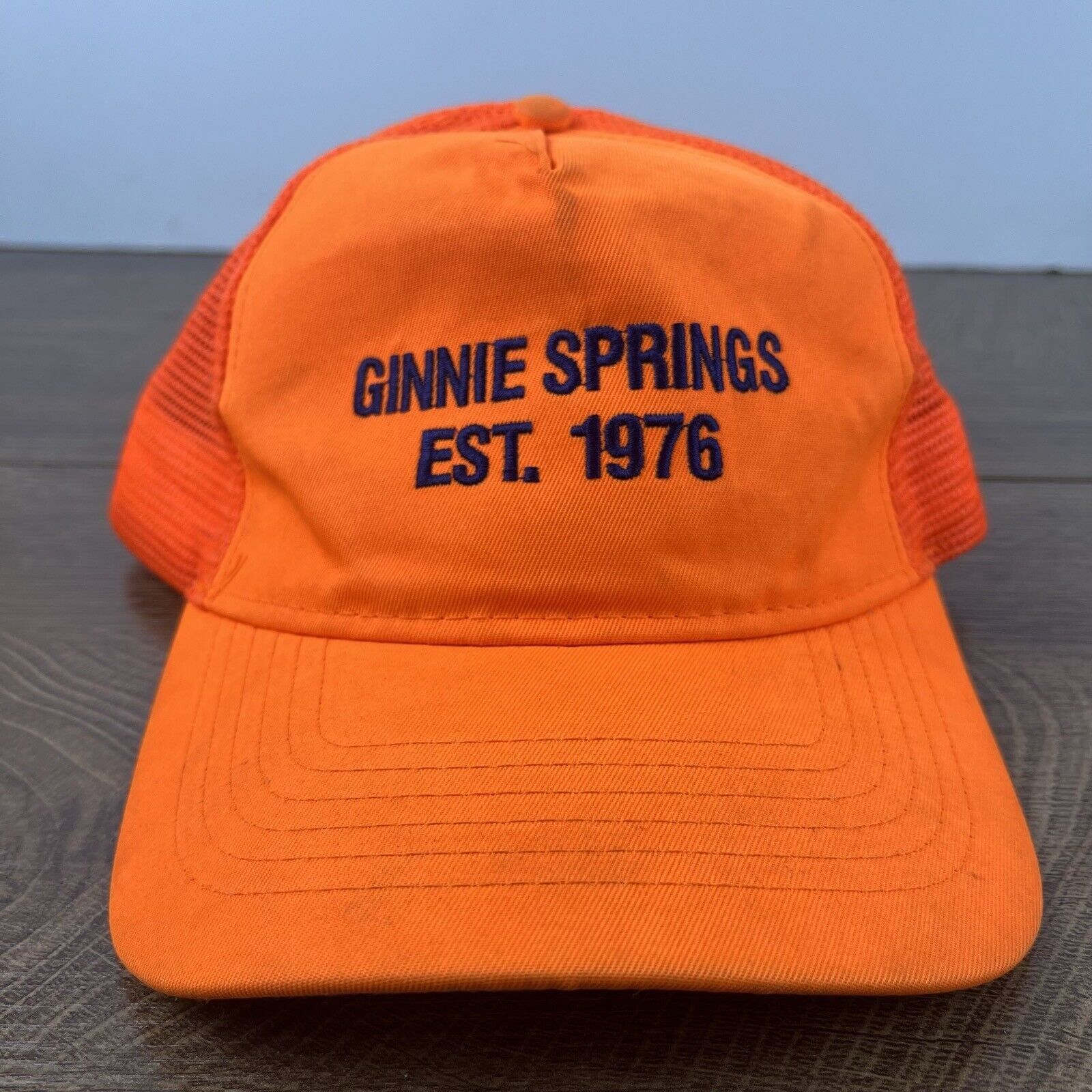 Other Ginnie Springs 1976 Hat Snapback Hat Orange Adjustable Hat A Size ONE SIZE - 1 Thumbnail
