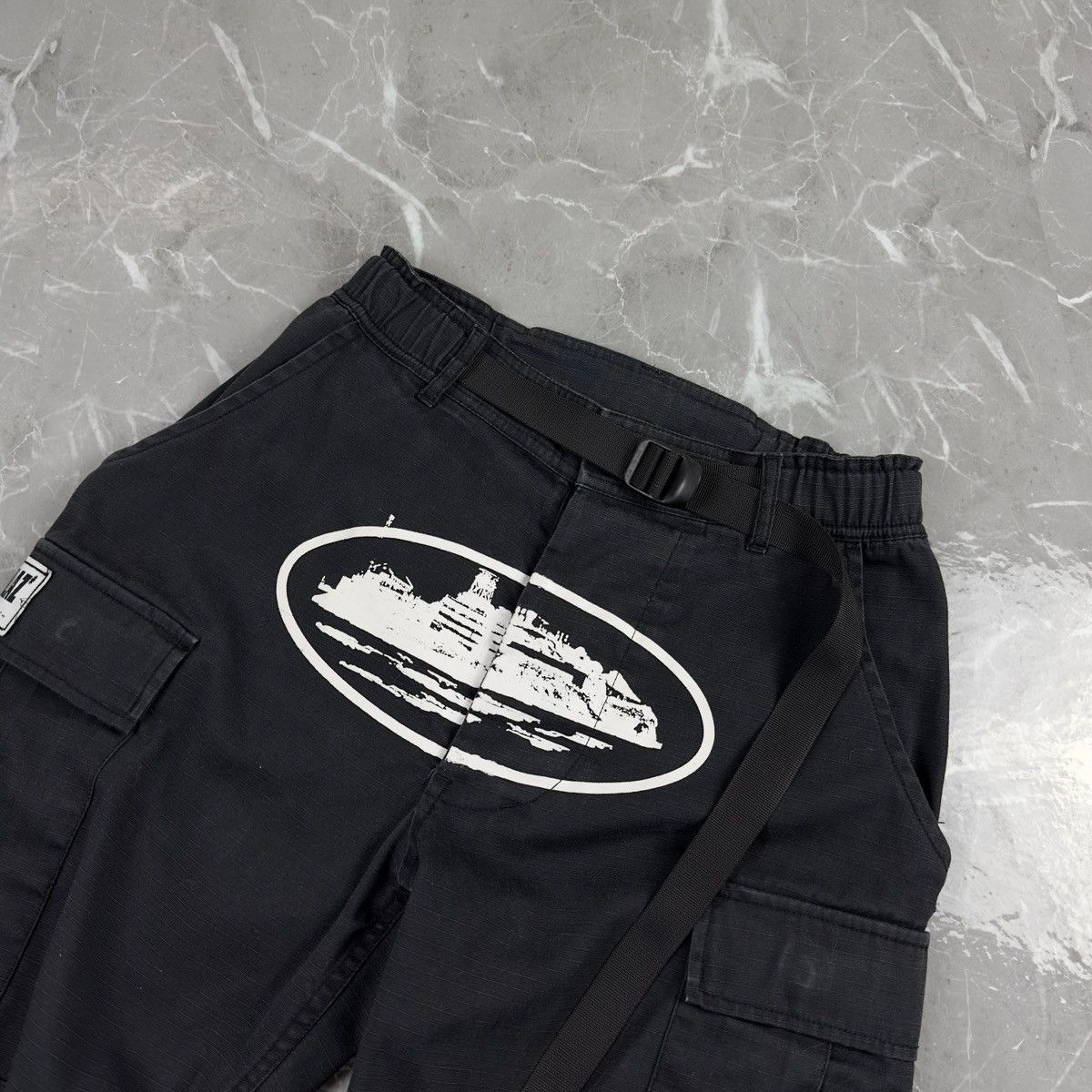 Corteiz Corteiz Guerillaz Streetwear Cargo Black Pants Size XS 30 Size US 30 / EU 46 - 3 Thumbnail