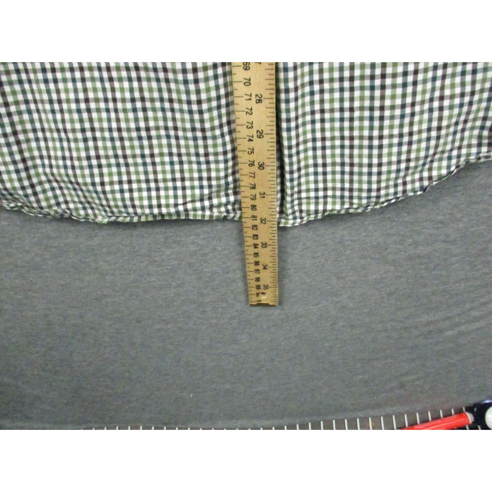 Orvis VINTAGE ORVIS Shirt Medium Men's Green Gray Plaid Button Long Sleeve Cotton Pocketed Size US M / EU 48-50 / 2 - 7 Thumbnail