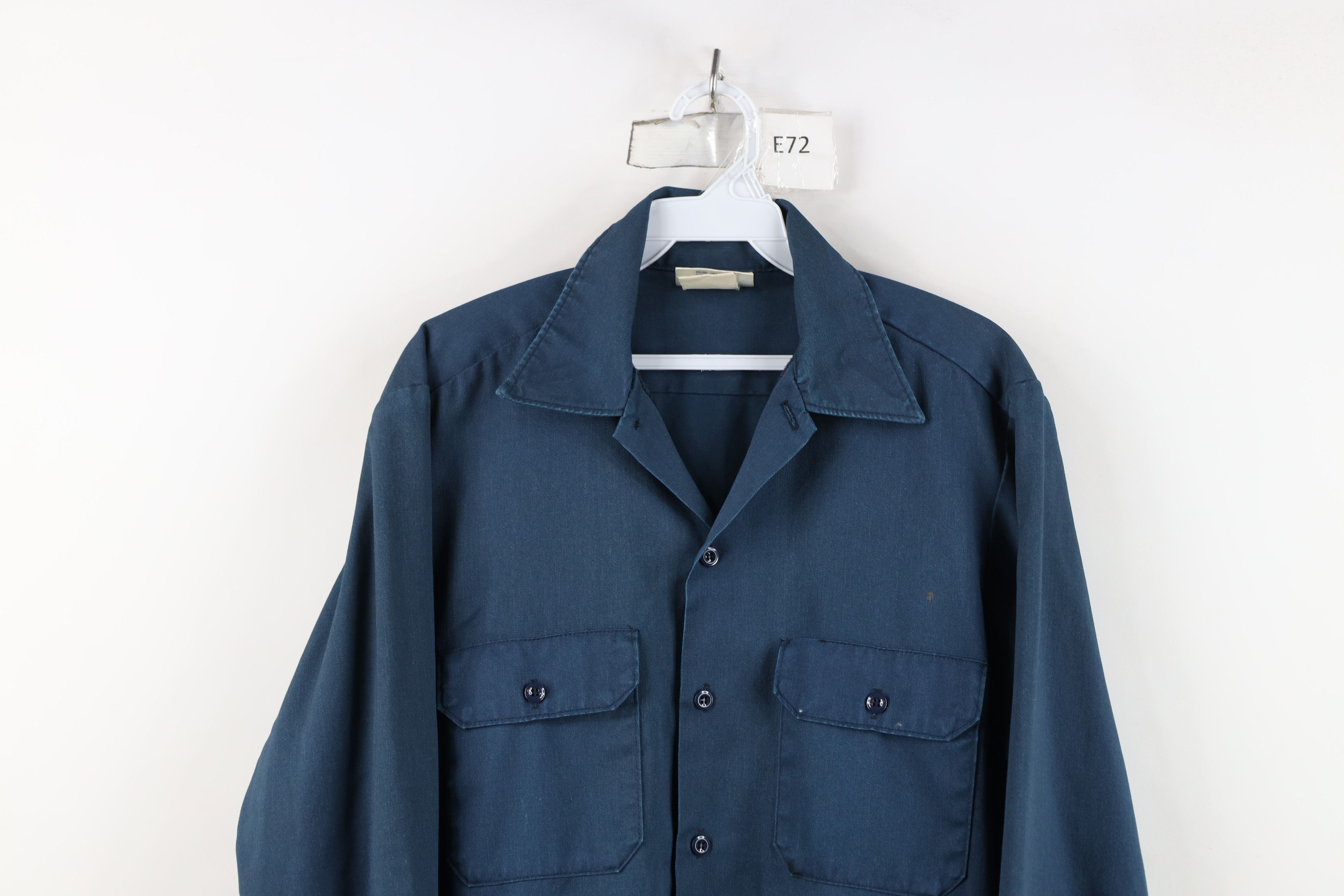 Dickies Vintage 90s Dickies Workwear Mechanic Button Shirt USA Size US M / EU 48-50 / 2 - 2 Thumbnail