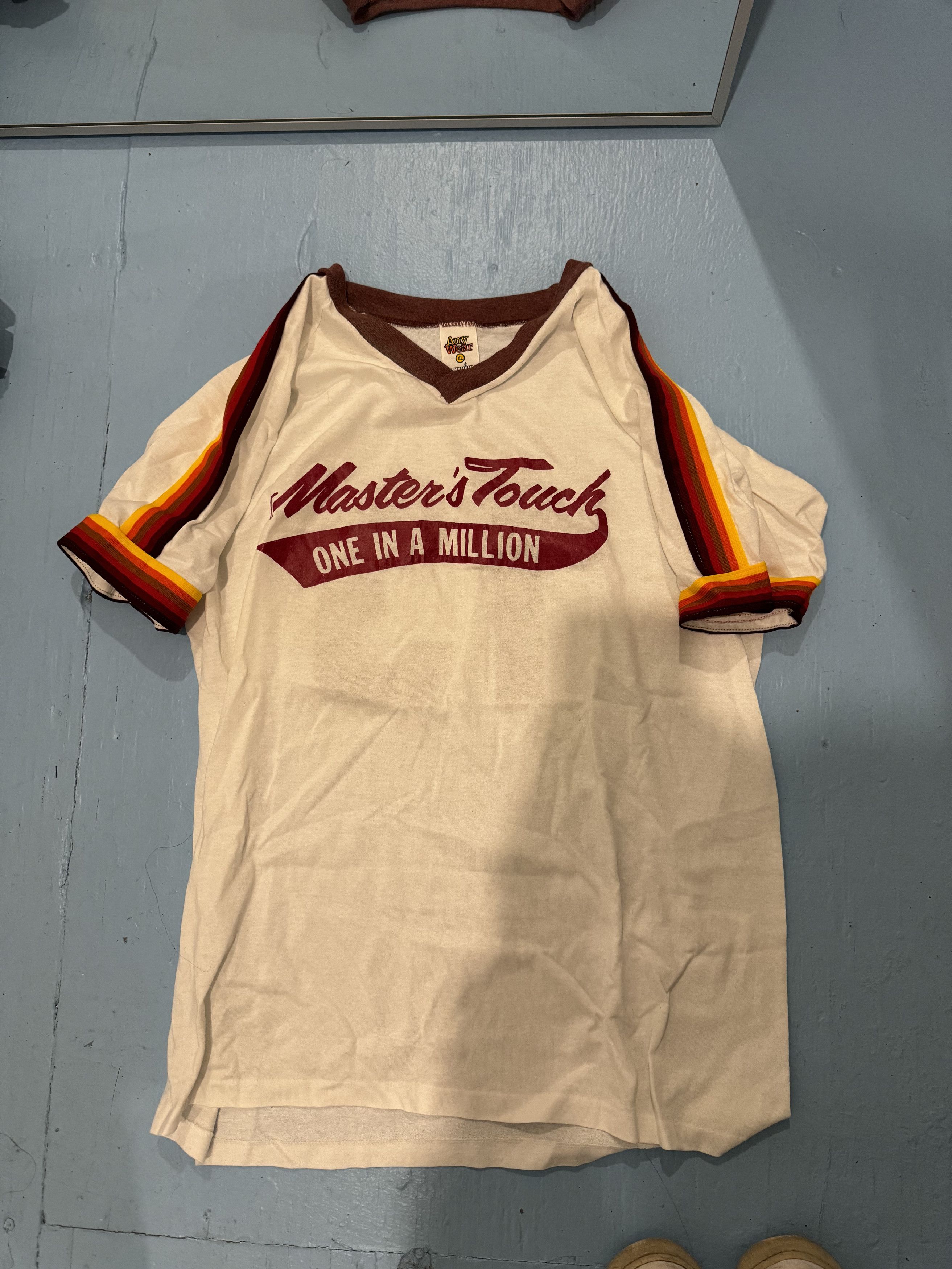 Vintage Vintage 80s Ringer Tee Size US XL / EU 56 / 4 - 6 Thumbnail