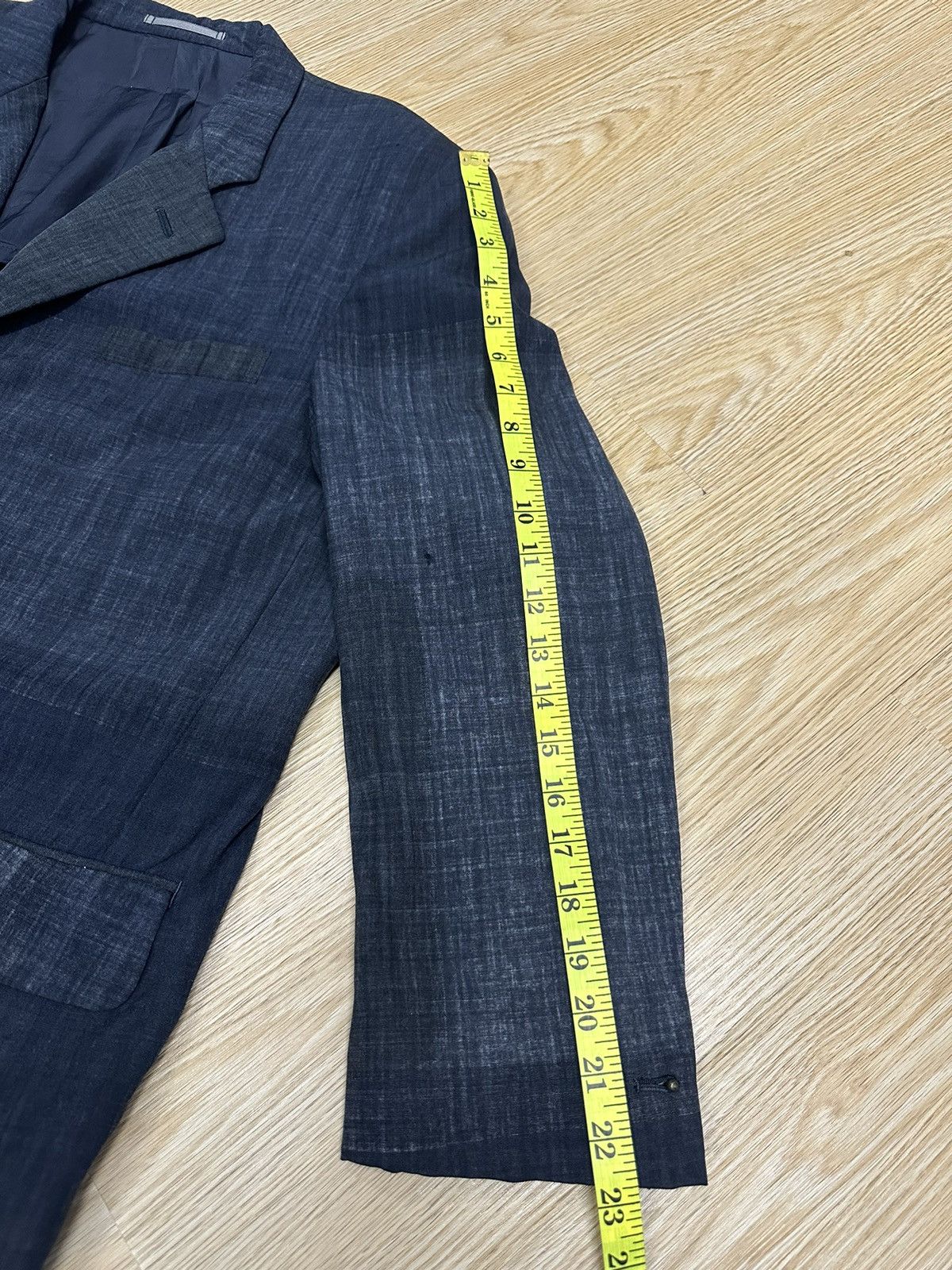 Comme des Garcons × Comme des Garcons Homme Plus × Designer Vintage Comme des Garcons AD1995 Wool Distressed Blazer Z33 Size 40S - 17 Thumbnail