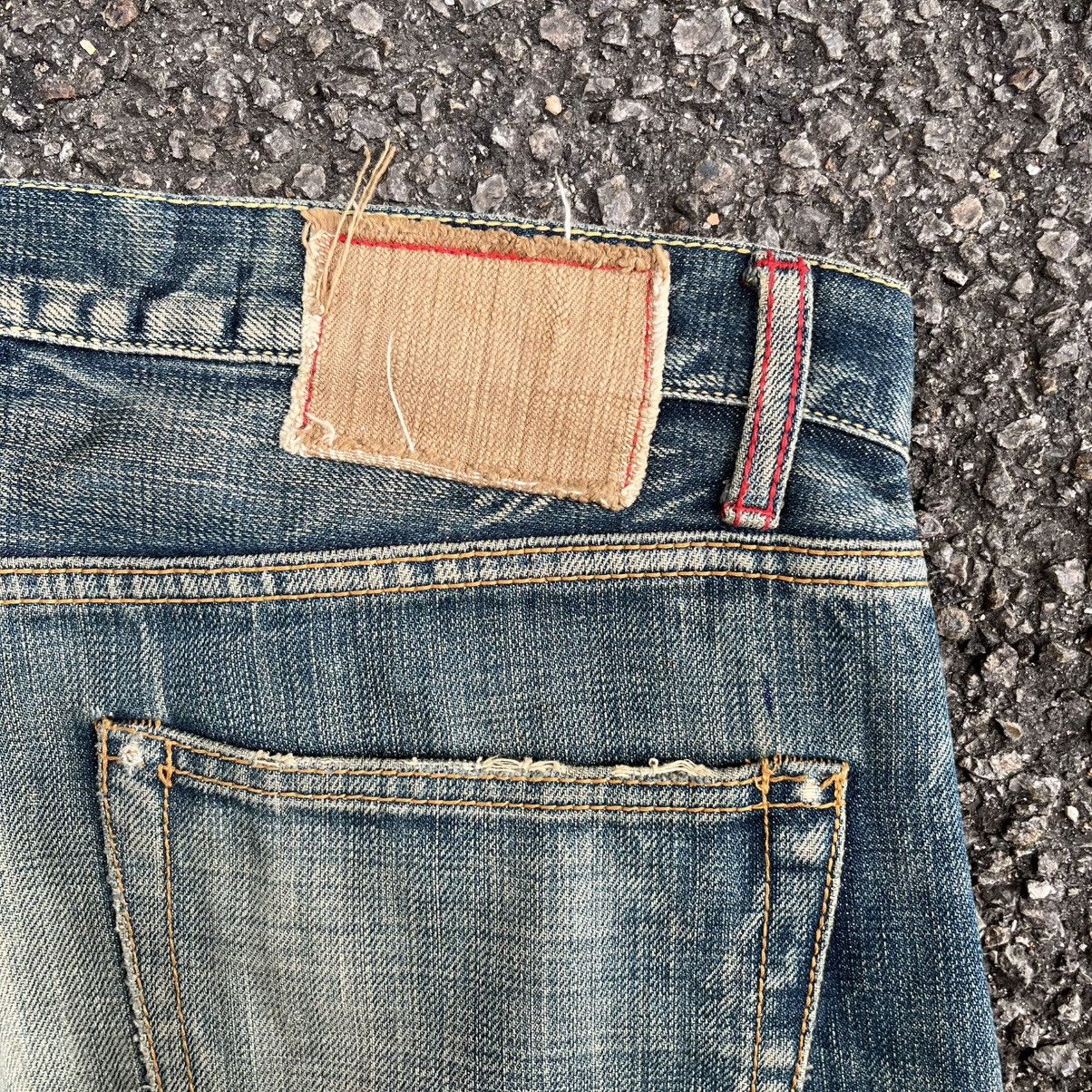 Japanese Brand Japanese Selvedge Denim Rusty Distressed Red Line Jeans Size US 34 / EU 50 - 18 Thumbnail