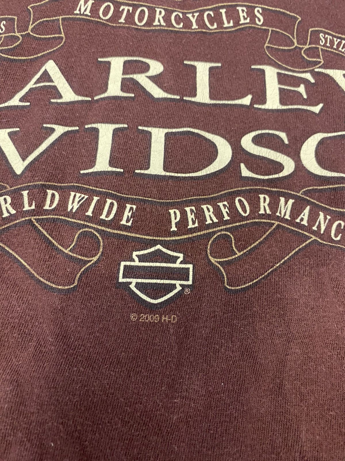Harley Davidson × Vintage Vintage Harley Davidson 2009 T-shirt Size US L / EU 52-54 / 3 - 5 Thumbnail