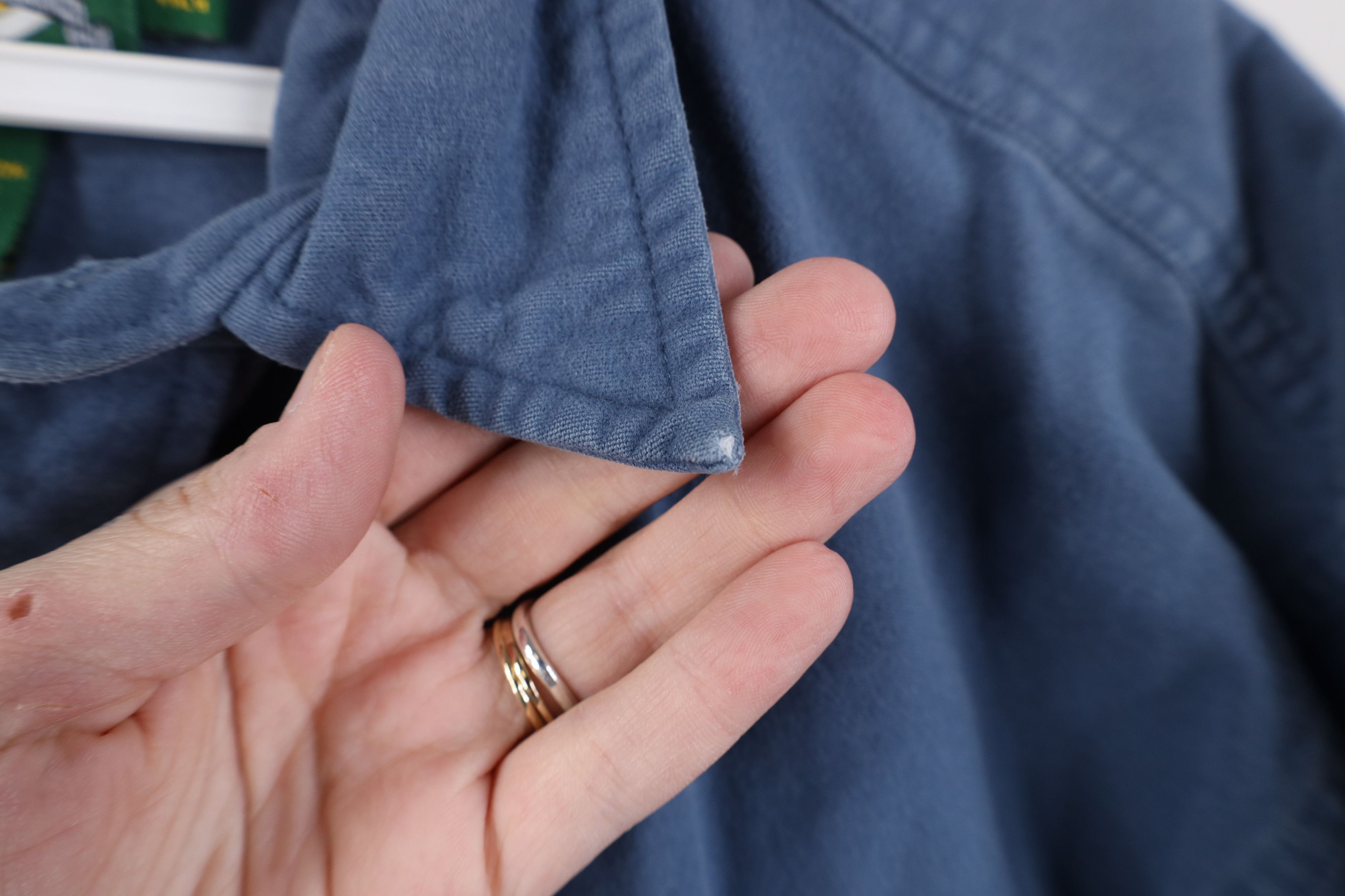 Cabelas Vintage 90s Cabelas Heavyweight Cloth Button Shirt Blue Size US M / EU 48-50 / 2 - 4 Thumbnail