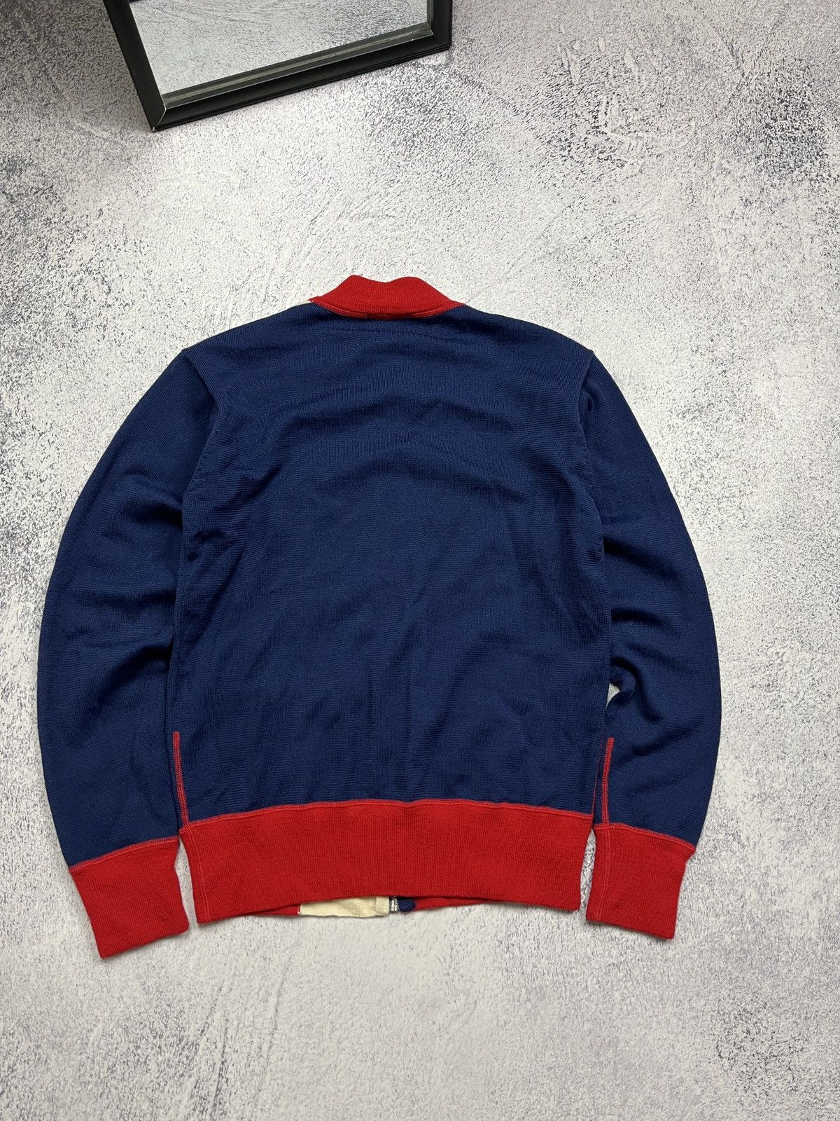 Evisu Vintage Evisu Big Logo Wool Knitted Zip Sweater Jacket Rare Size US S / EU 44-46 / 1 - 14 Thumbnail