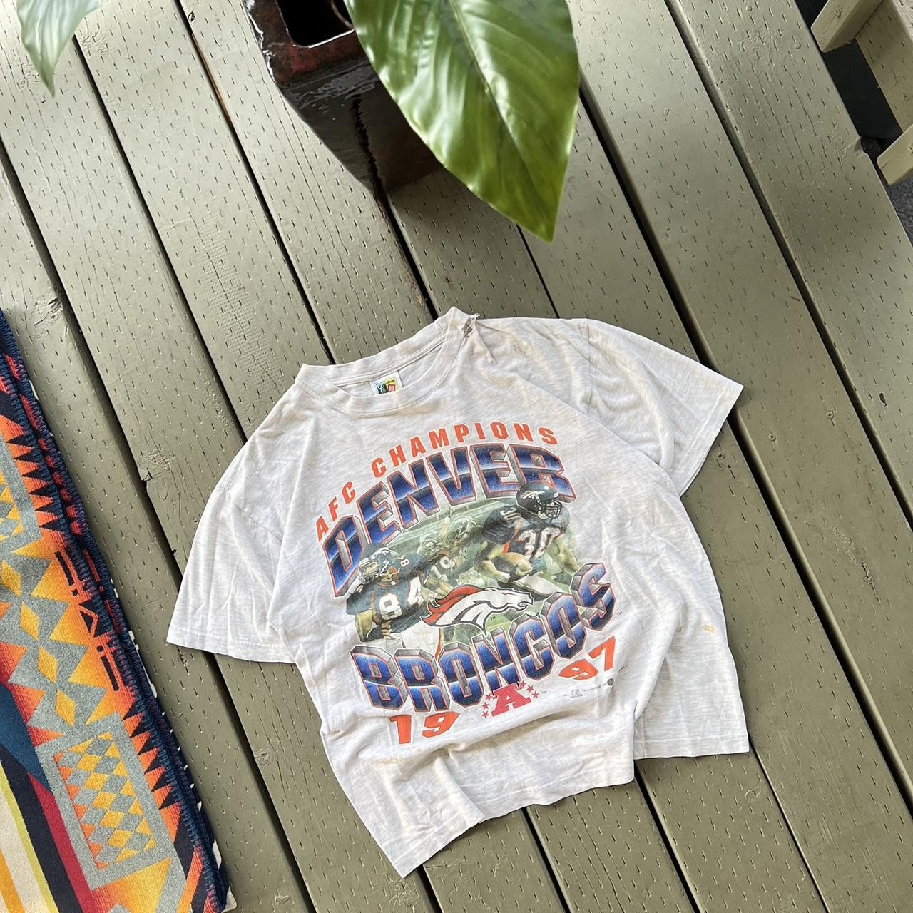 NFL × Vintage Vintage Denver Broncos Super Bowl Tshirt Size US M / EU 48-50 / 2 - 2 Thumbnail