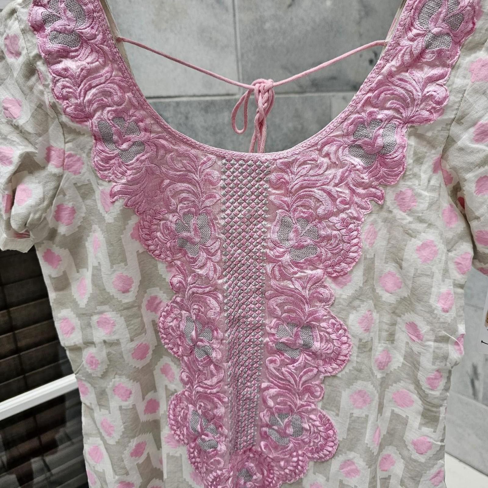 Other Women's Embroidered Pink Accented Dress Size S / US 4 / IT 40 - 5 Thumbnail