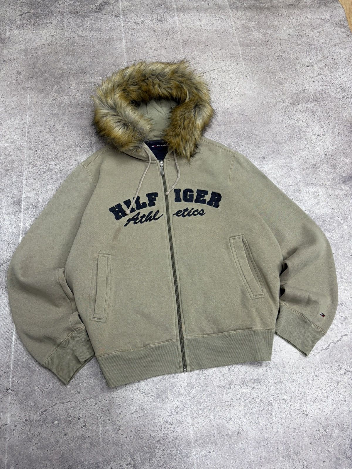 If Six Was Nine Tommy Hilfiger Fur Hood Zip Hoodie Y2K Archive Streetwear Size US M / EU 48-50 / 2 - 4 Thumbnail