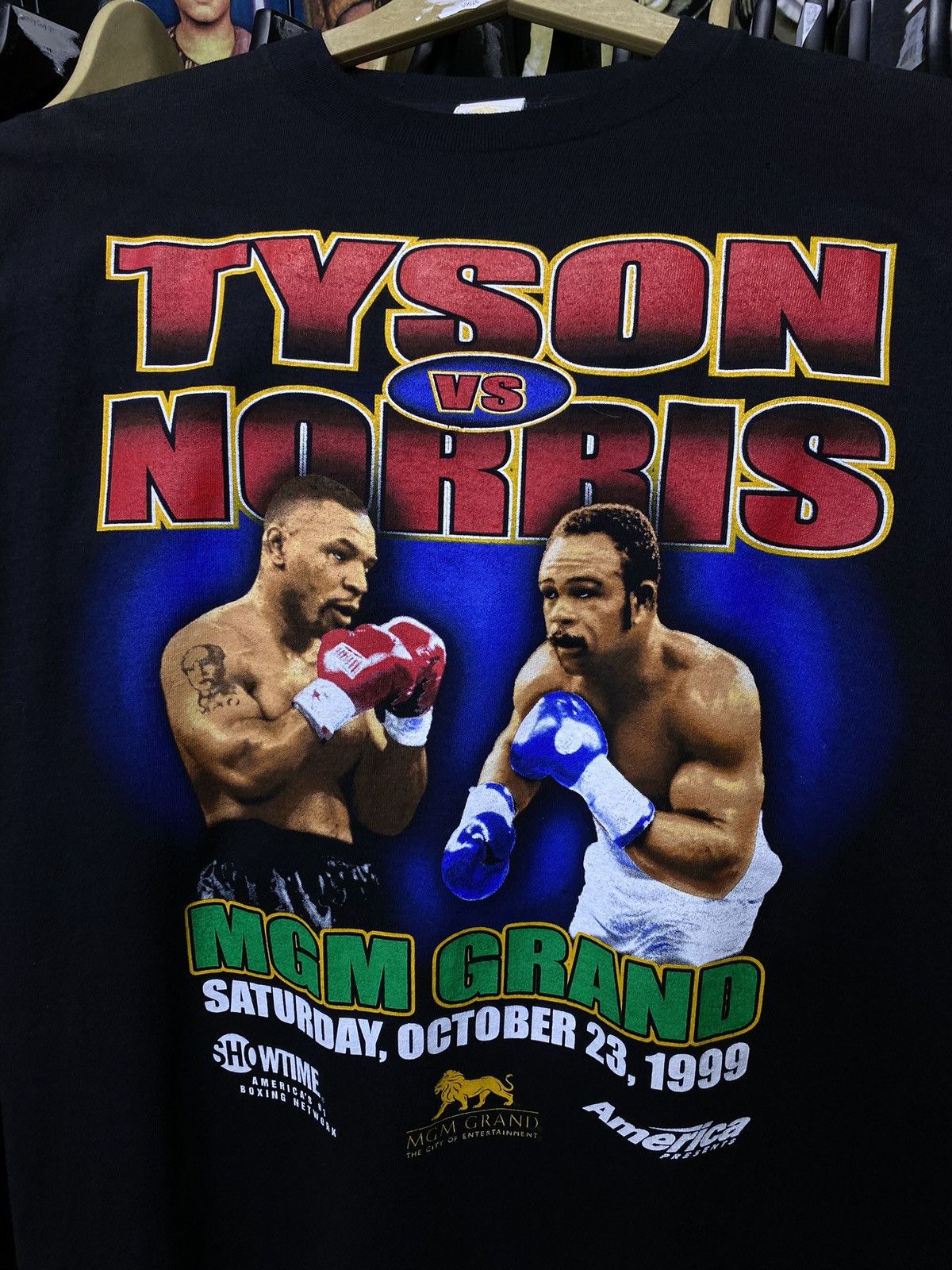 Vintage 90’s Vintage Mike Tyson vs Norris MGM Boxing Shirt Medium Size US M / EU 48-50 / 2 - 2 Thumbnail