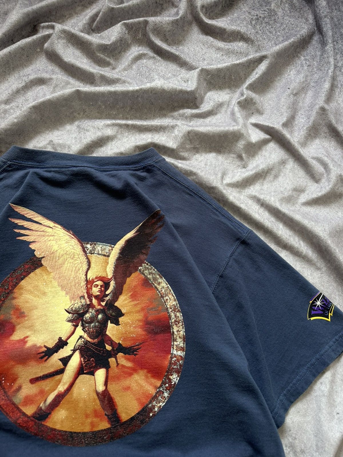 Vintage Vtg 00s Magic The Gathering Facta Non Verba Reya Tee Size US L / EU 52-54 / 3 - 5 Thumbnail