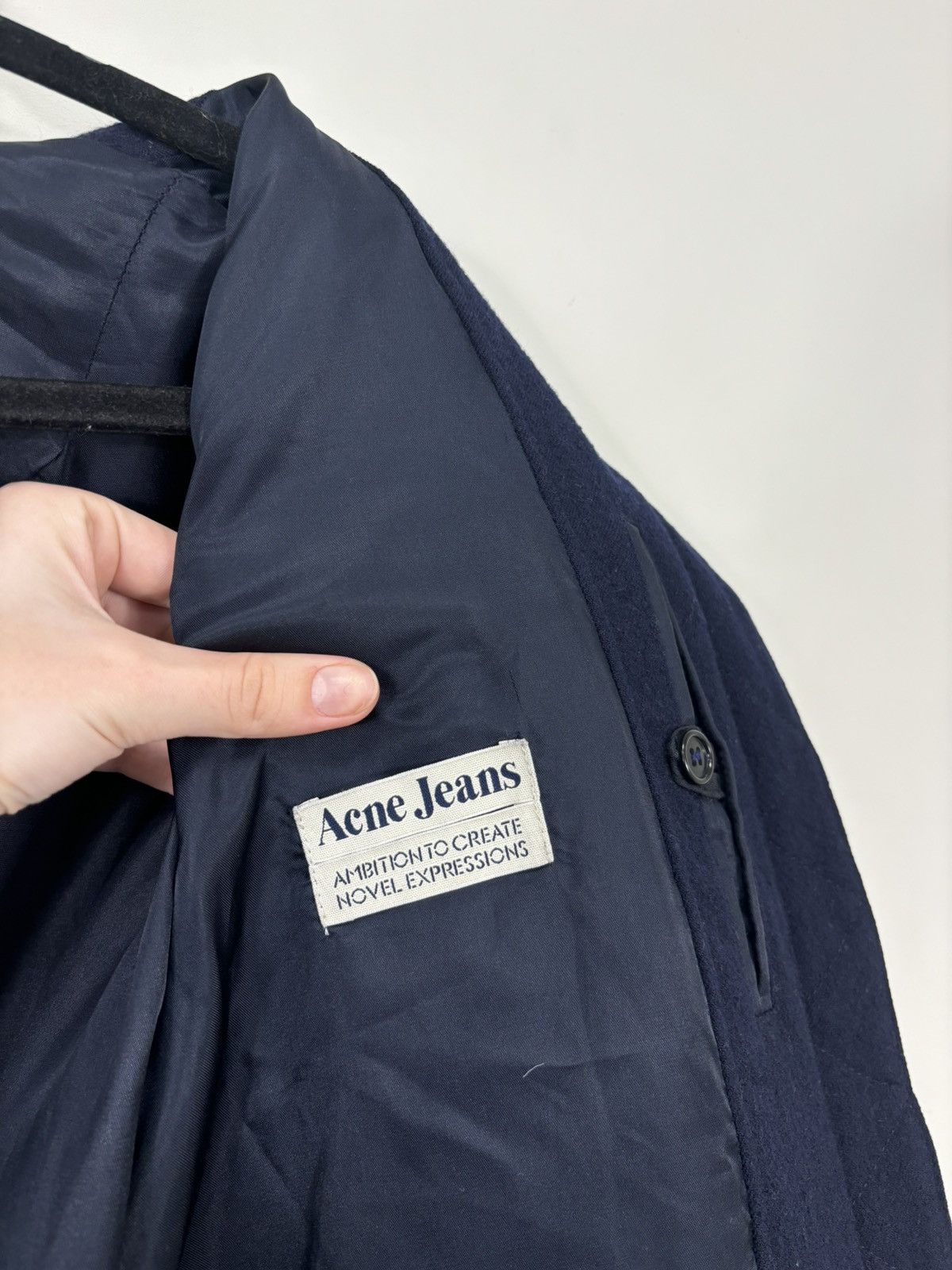 Acne Studios Acne Studios AW07 Vintage Men’s Navy Blue Wool Bomber Jacket Size US M / EU 48-50 / 2 - 13 Thumbnail