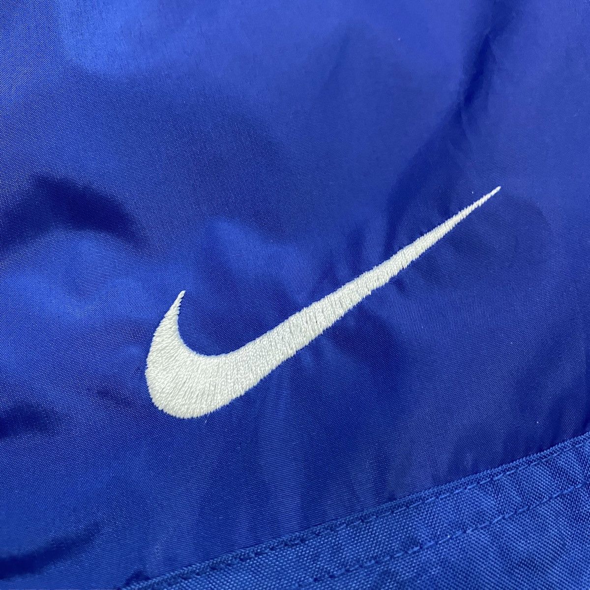 Nike × Vintage 【Rare】90's NIKE Silver Tag Embroidered Logo Nylon Jacket Size US XL / EU 56 / 4 - 13 Thumbnail