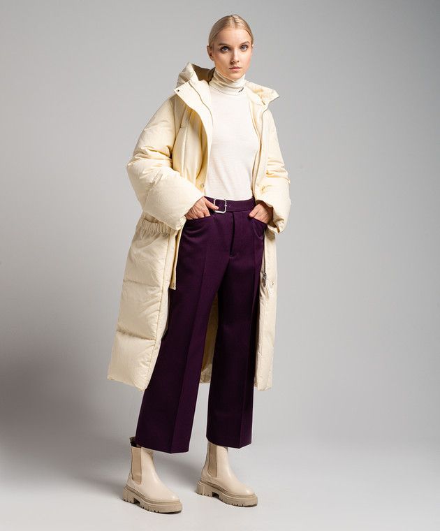 Jil Sander o1y1025 Casual Pant in Mauve Size 27" / US 4 / IT 40 - 4 Thumbnail