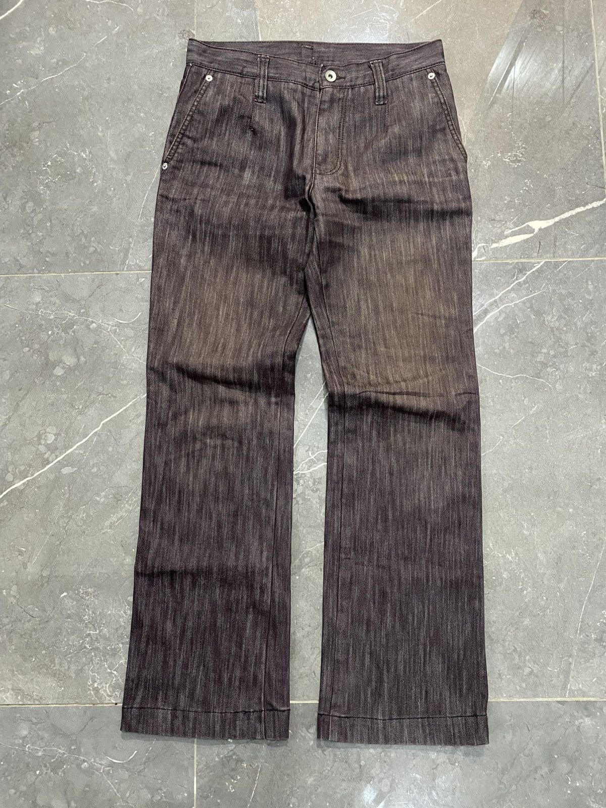 If Six Was Nine Takaiq Japanese Waxed Flared Brown Size US 30 / EU 46 - 1 Thumbnail