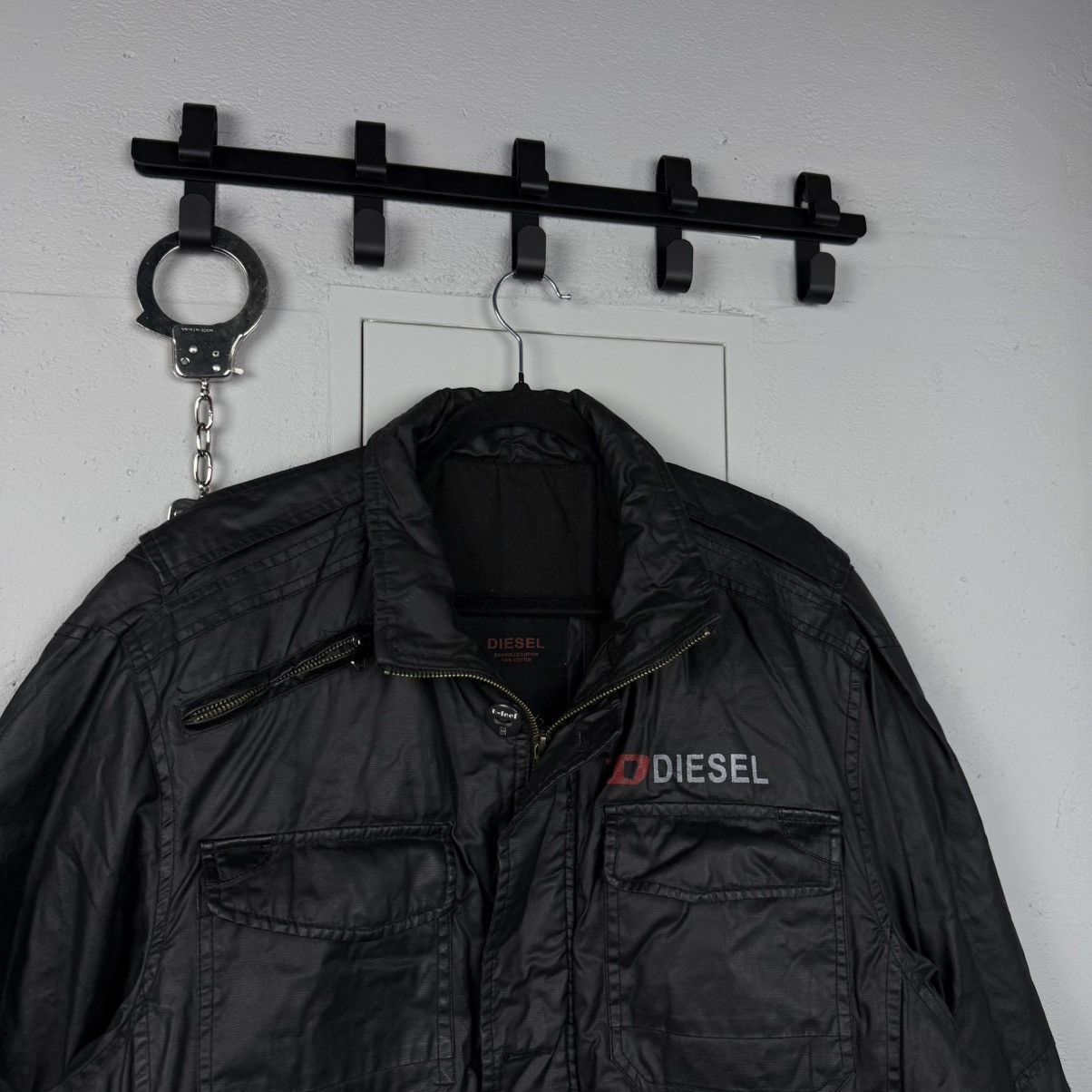 Diesel Vintage Avant Garde Leather Jacket Diesel Y2K Size US XL / EU 56 / 4 - 3 Thumbnail
