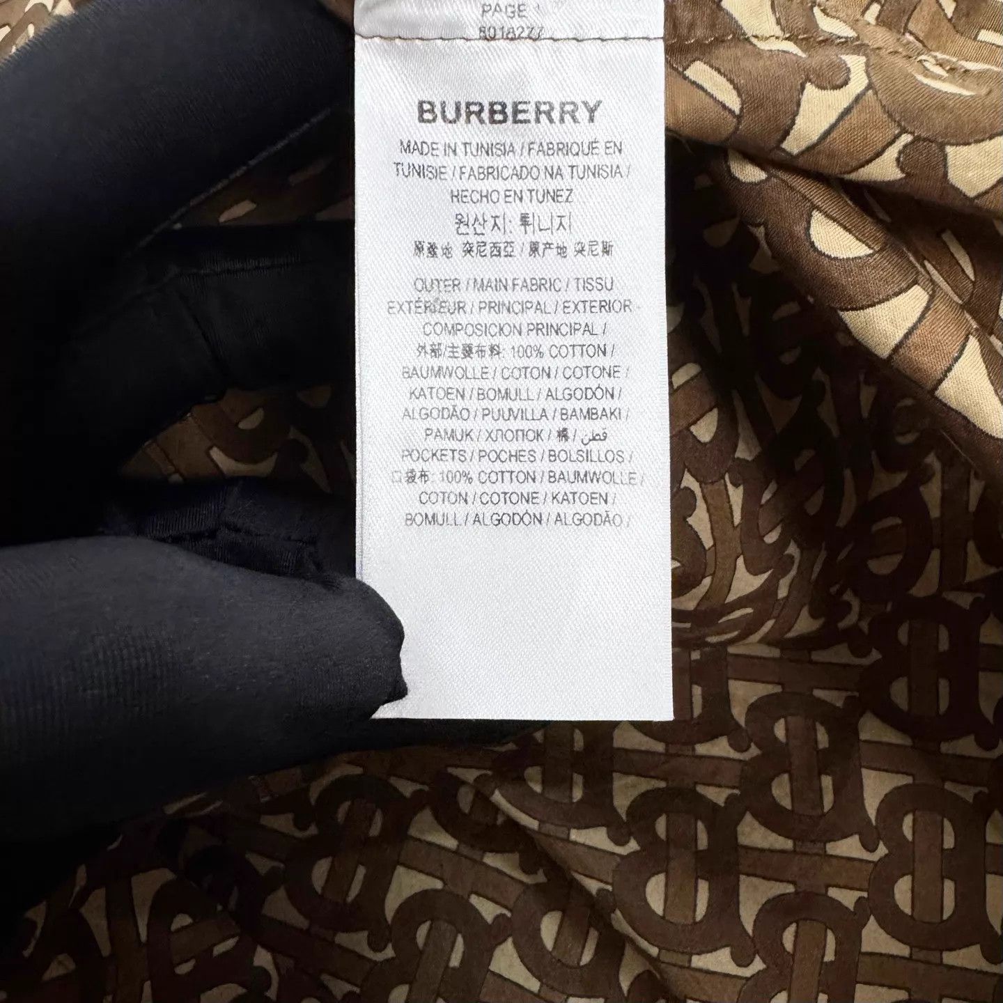 Burberry Burberry Brown TB Monogram Striped Shirt Jacket L Size US L / EU 52-54 / 3 - 5 Thumbnail