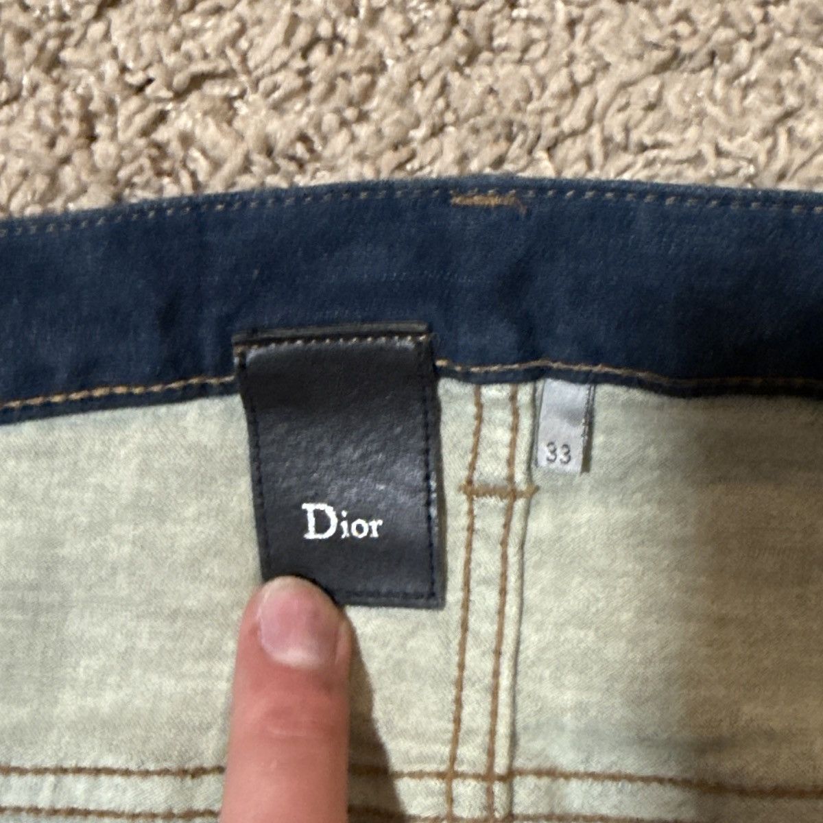 Dior Hedi Slimane Era Dior Homme Denim Jeans Size US 33 - 3 Thumbnail
