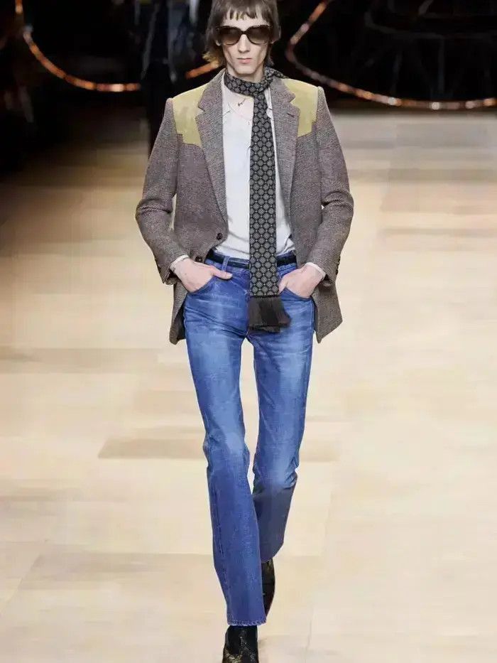 Celine Sz 54 Celine 20SS Runway Leather Patches Blazer Jacket Size US L / EU 52-54 / 3 - 6 Thumbnail