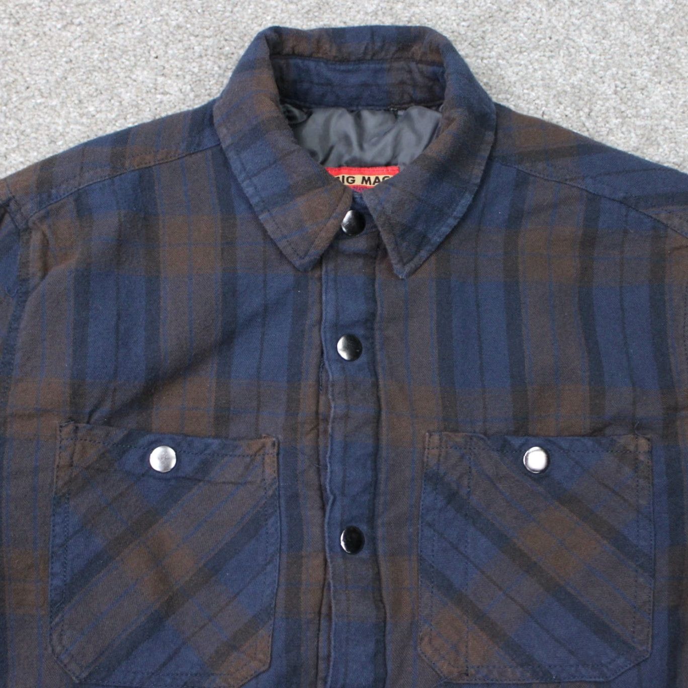 JCPenney VINTAGE JC Penny Shacket Mens Small Blue/Gray Plaid Lined Flannel Button-Up Shirt Busy Workwear Casual Retro 60s 70s Mens Small Button-Front Cardi Size US S / EU 44-46 / 1 - 4 Thumbnail