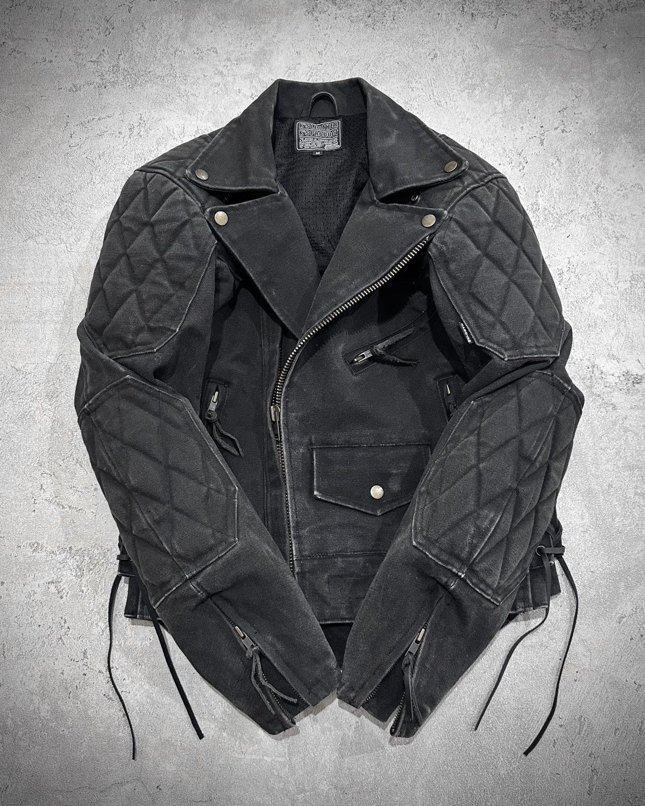 Kadoya Kadoya Diamond Cut Bikers Canvas Jacket Size US M / EU 48-50 / 2 - 2 Thumbnail