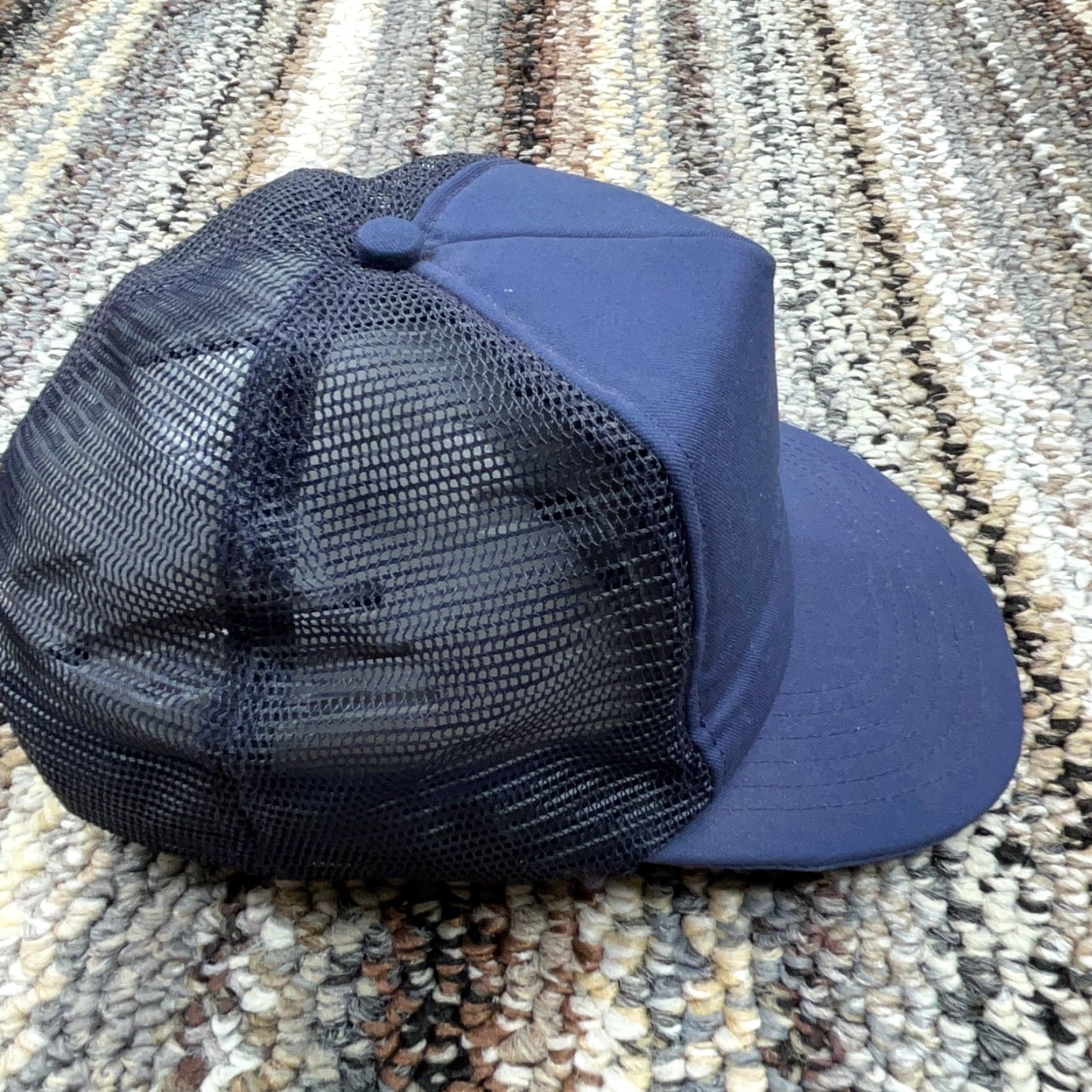 Vintage Vintage McDonald's Trucker Hat Cap Blue 80s 90s Made In USA Snapback Cosplay Hat Mens Adjustable Blue 80s 90s Logo Advertising Stripe? Size ONE SIZE - 5 Thumbnail