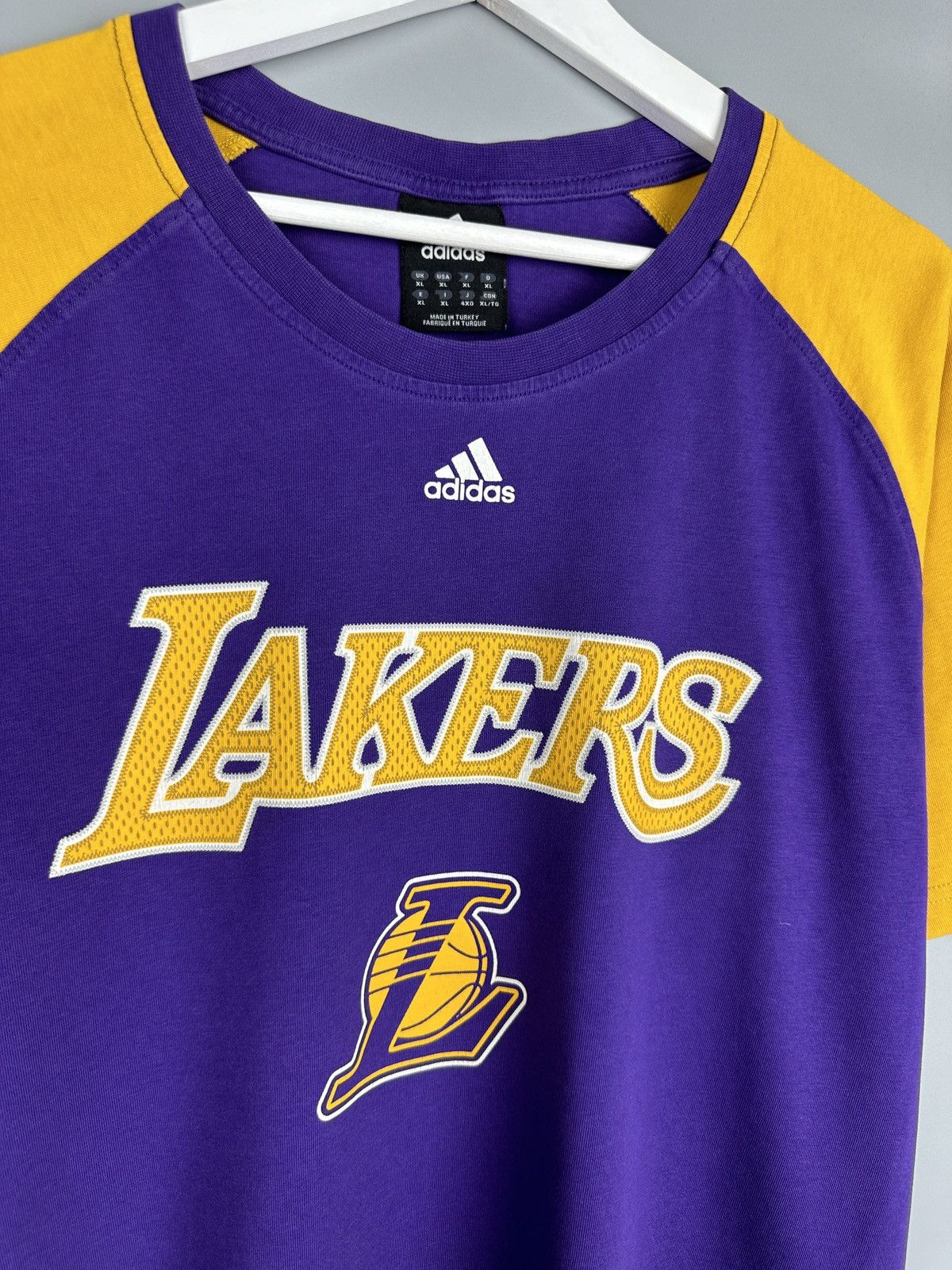 Adidas #24 Kobe Bryant Lakers Adidas NBA TShirt Tee Jersey Swingman Size US XL / EU 56 / 4 - 5 Thumbnail