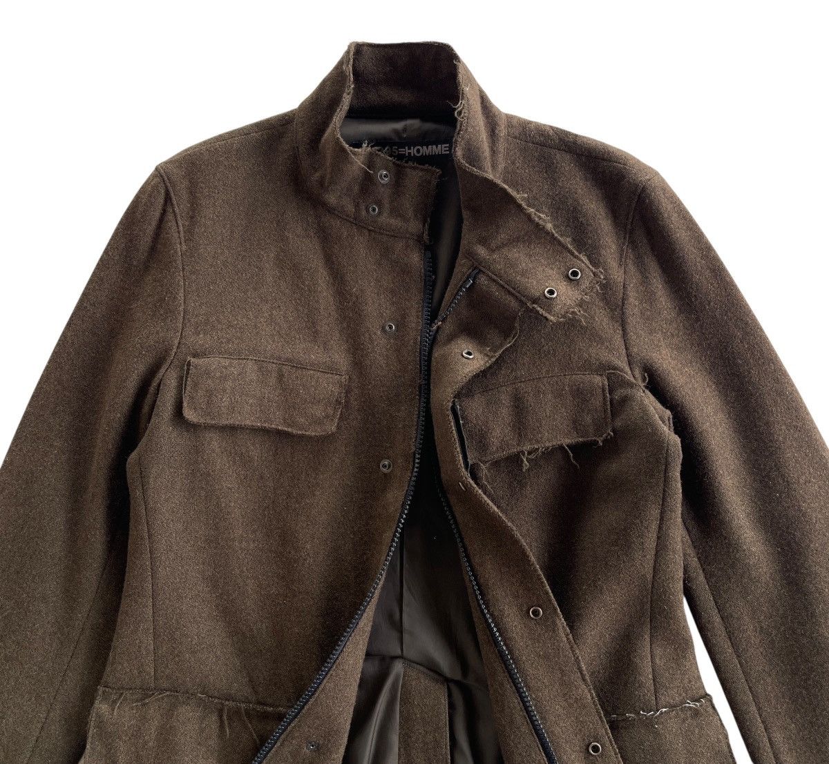 291295=Homme 291295 Homme Olive Green Cutoff Archive Coat Size US M / EU 48-50 / 2 - 7 Thumbnail
