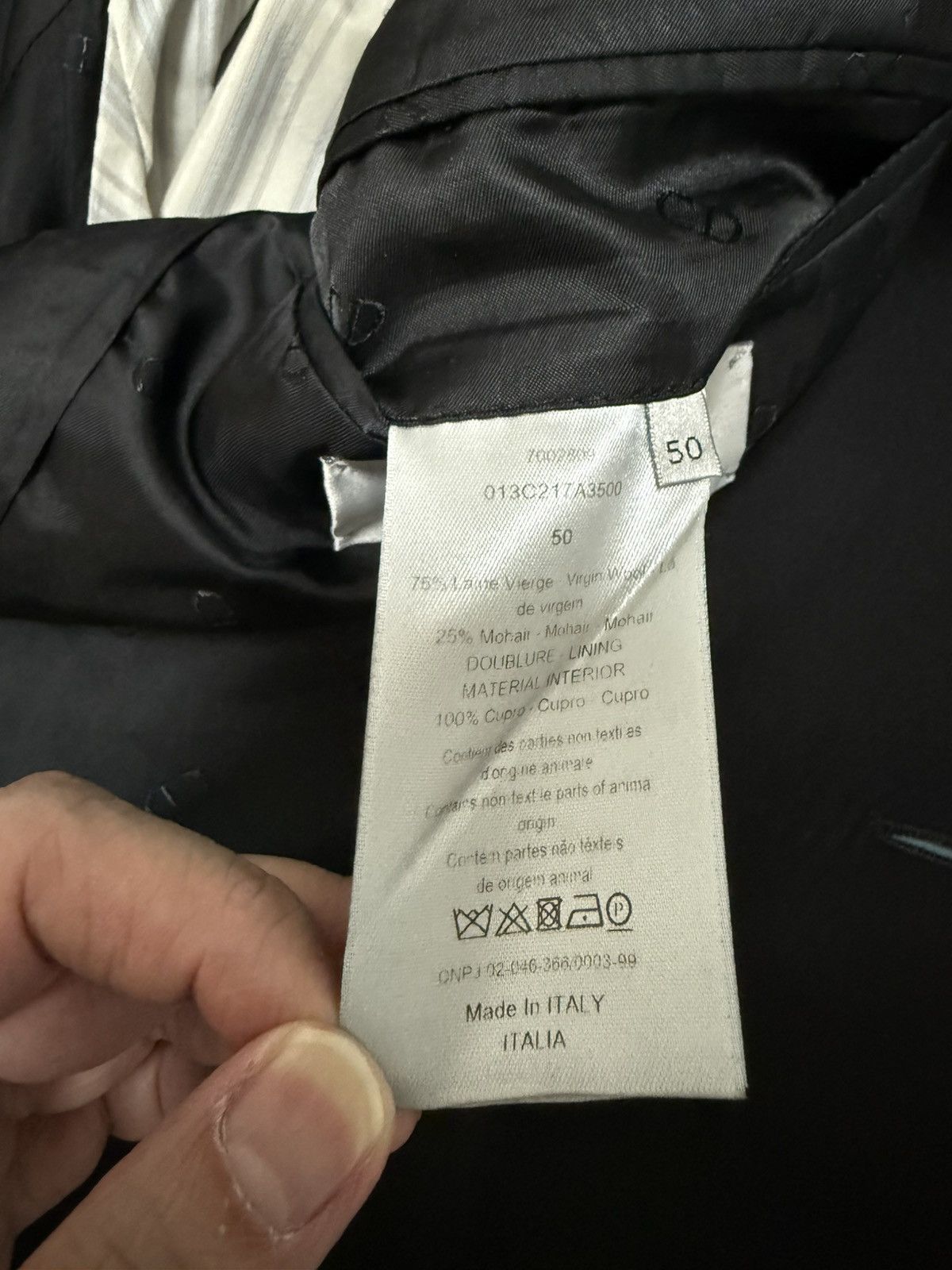 Dior Dior black wool saddle blazer jacket 50 Size 50S - 6 Thumbnail