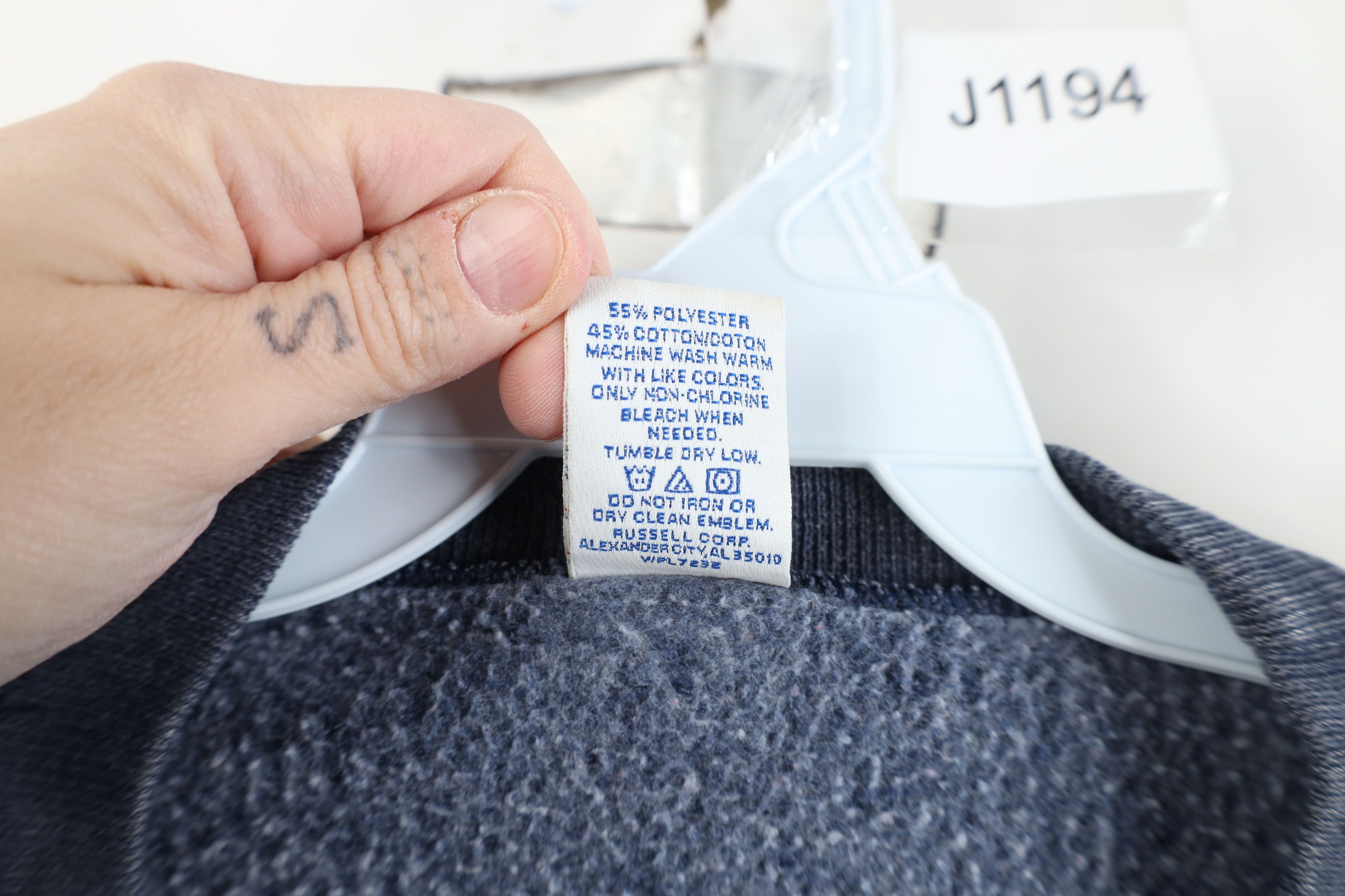 Russell Athletic Vintage 90s Russell Athletic Blank Cropped Sweatshirt Size L / US 10 / IT 46 - 10 Thumbnail