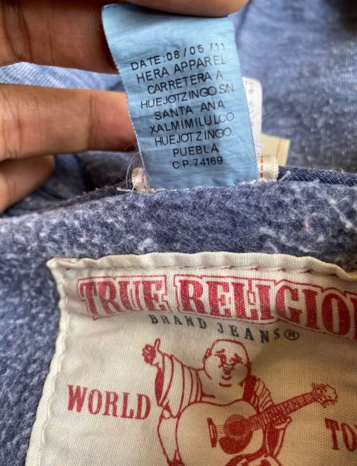 True Religion × Vintage VintageTrue Religion Faded Sweatshirt Hoodie Size US S / EU 44-46 / 1 - 5 Thumbnail