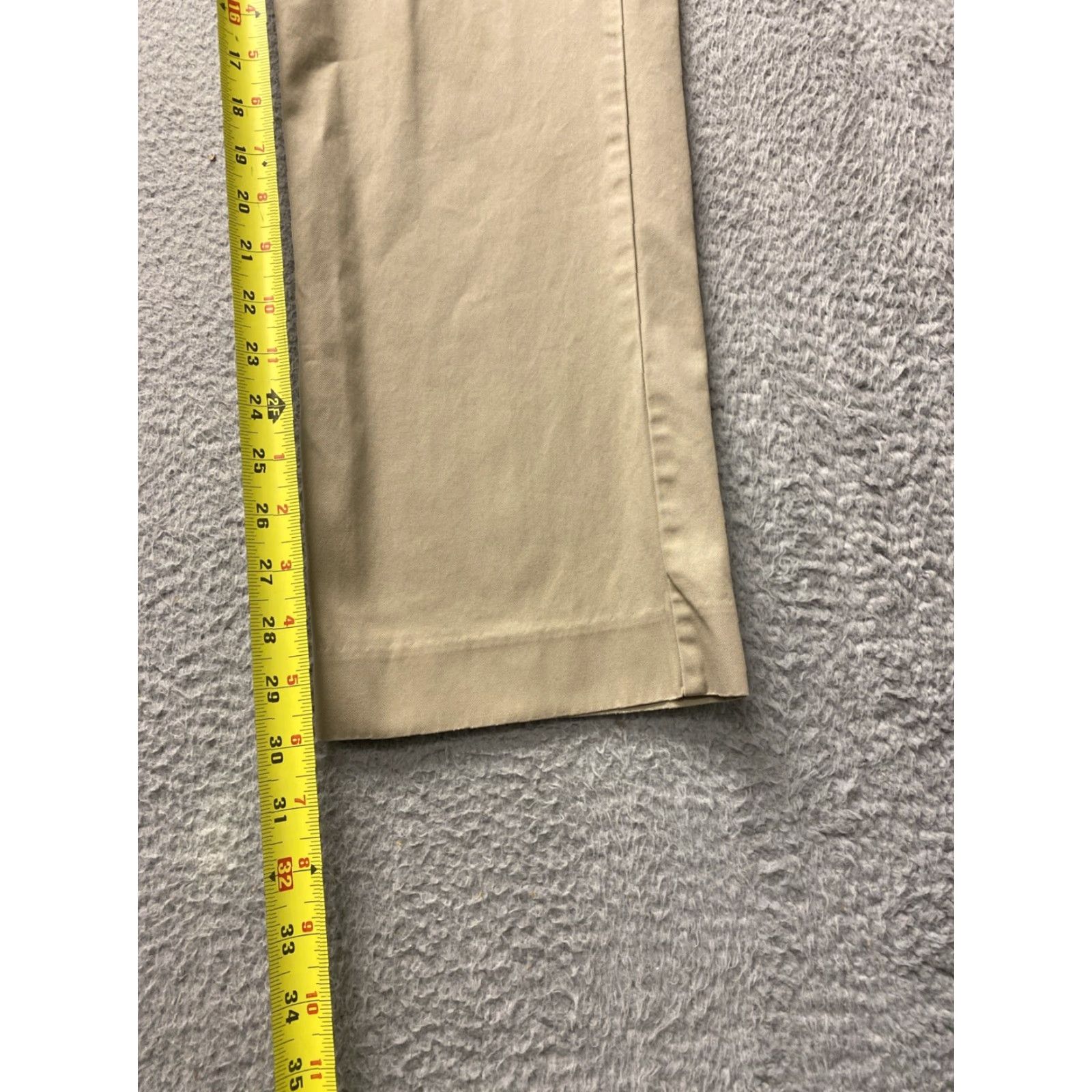 Gap GAP Pants Mens 31x30 Tan Slim Straight Flat Front Zip Button Chino Casual Business Travel Size US 31 - 7 Thumbnail