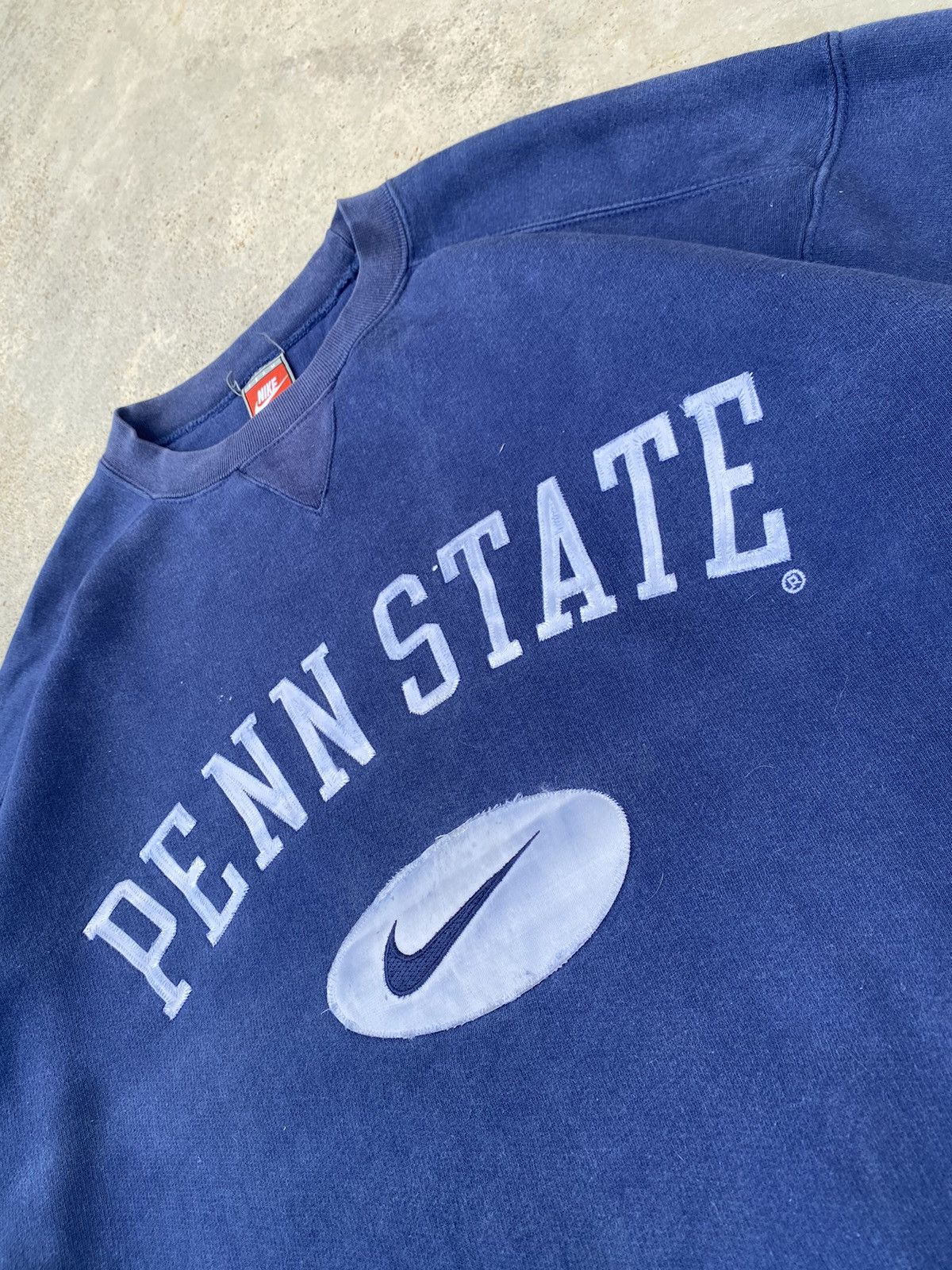 Nike Vintage 90’s Nike Penn State Bog Swoosh Hoodie Size US XL / EU 56 / 4 - 3 Thumbnail