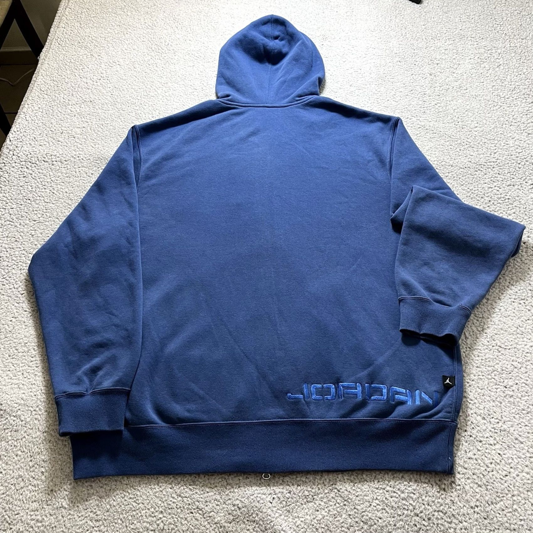 Jordan Brand Jordan Hoodie Mens XL Blue Sweatshirt Jumpman Logo Y2K Vintage 23 Full Zip Size US XL / EU 56 / 4 - 2 Thumbnail