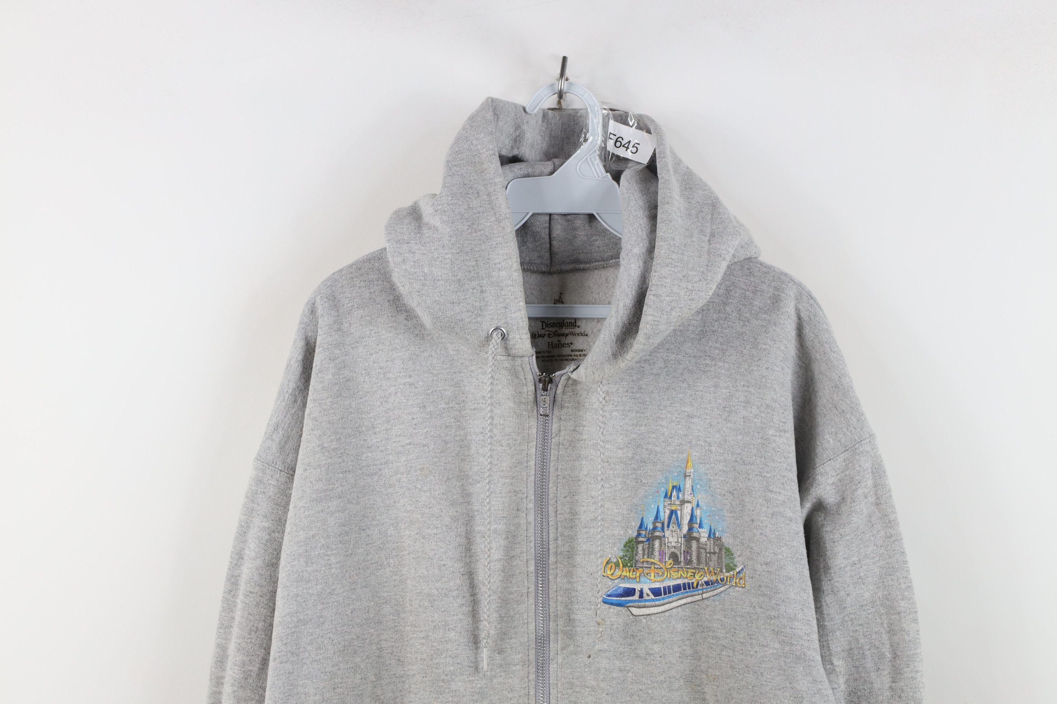 Vintage Vintage Y2K Walt Disney World Spell Out Full Zip Hoodie Size US M / EU 48-50 / 2 - 2 Thumbnail