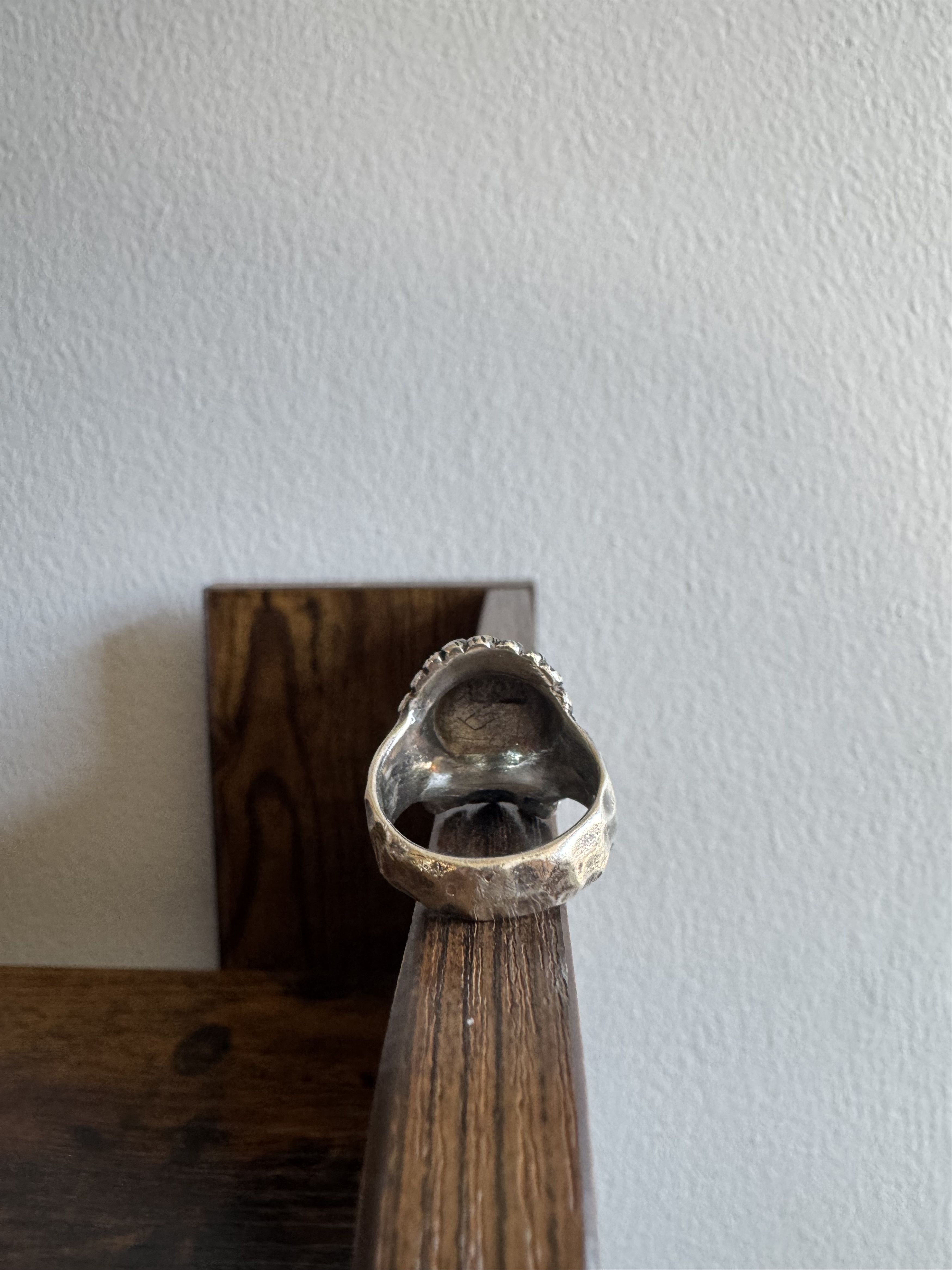 Other 13 Lucky Monkey Silver .925 Native American Skull Ring Size ONE SIZE - 3 Thumbnail